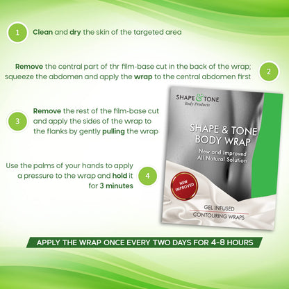 Moisturizing Body Wrap - New and Improved All Natural Body Applicator (5 WRAPS) Shape and Tone Body ProductsUS supplements