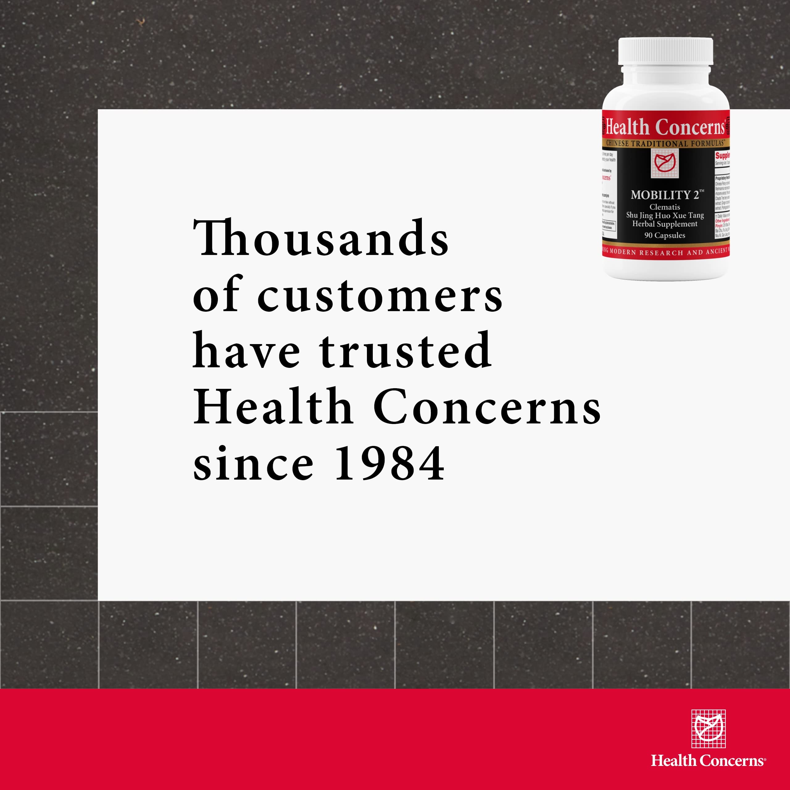 Health Concerns Mobility 2 – Joint Health Support Supplement for Men & Women – Chinese Herbal Circulation Support – Natural Joint & Muscle Aid – Herbal Extracts – 90 Capsules Health ConcernsAu supplements