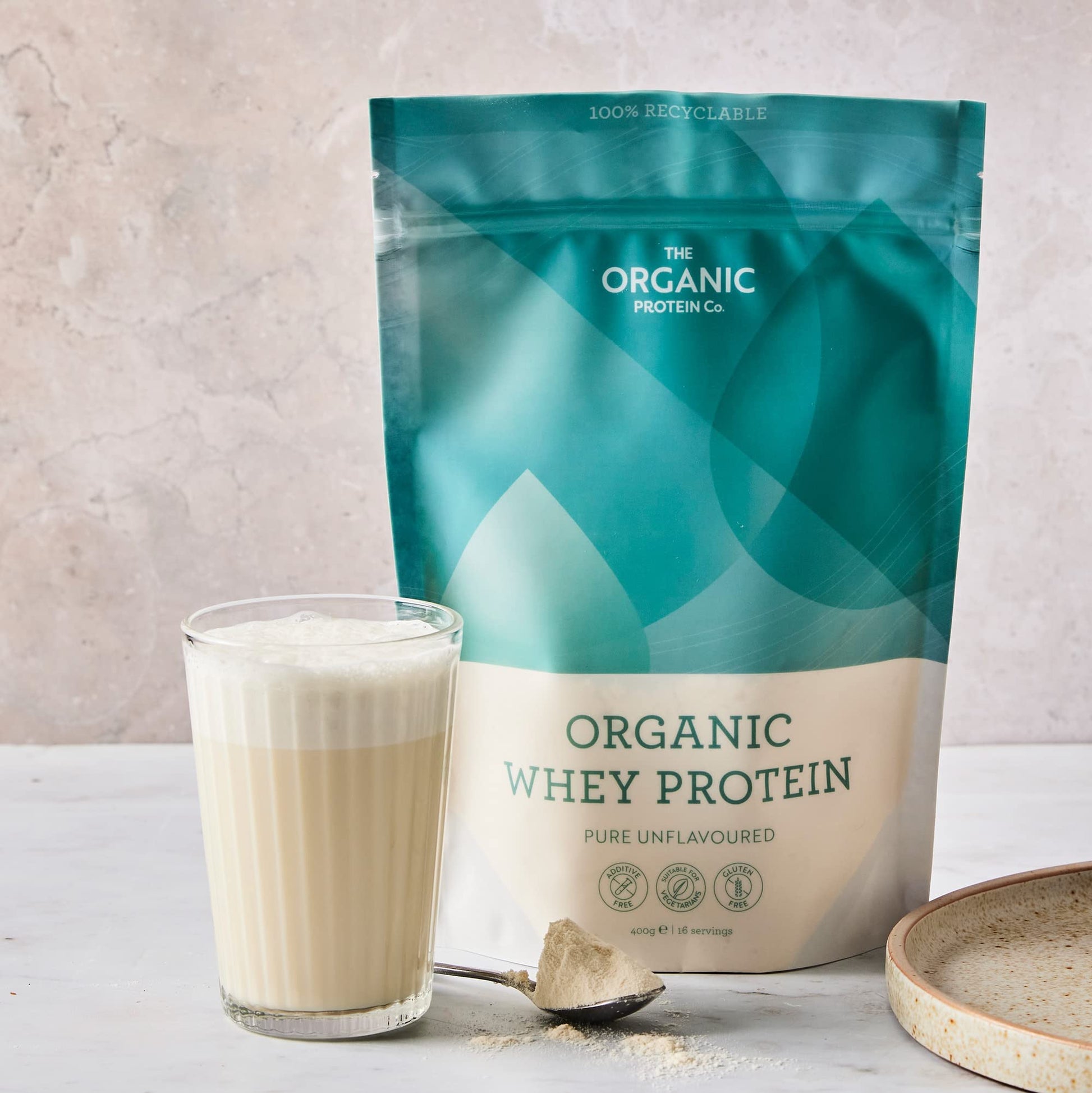 The Organic Protein Co. - Pure Unflavoured Organic Whey Protein Powder | SOYA & Gluten Free w The Organic Protein CompanyAu supplements
