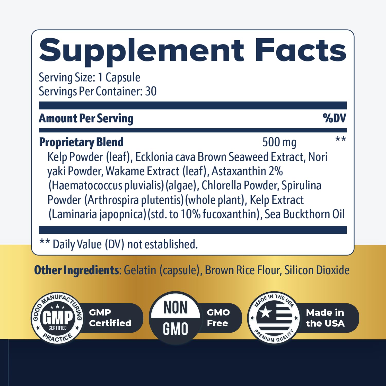 Nature’s NutriWave AquaPeace – Aqua Peace Caps Daily Marine-Based Supplement with Seaweed & Algae Extracts – Clean, Stimulant-Free Formula – Non-GMO, Made in USA - 30 Capsules, 1 Month Supply Nature’s NutriWaveAu supplements