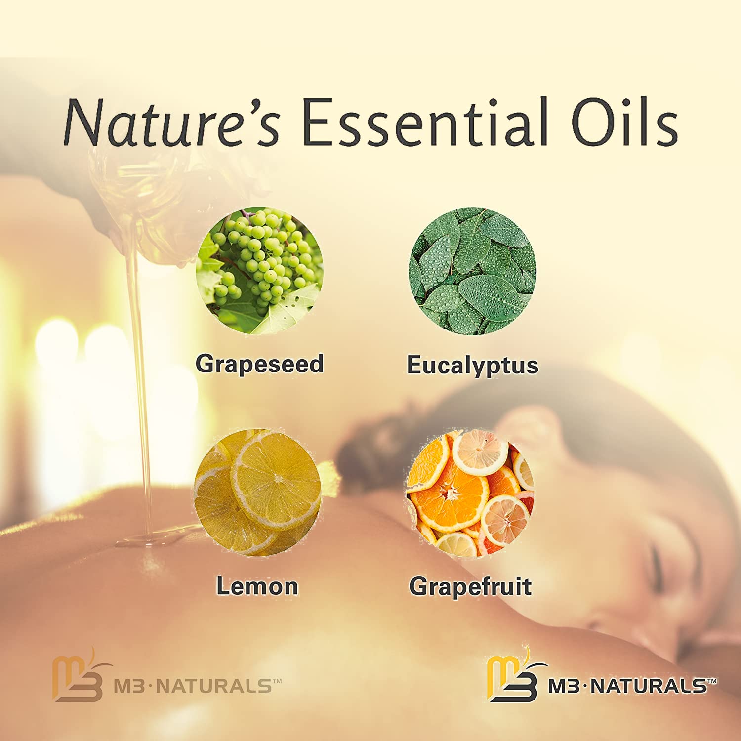 Anti Cellulite Massage Oil for Massage Therapy - Collagen and Stem Cell Skin Tightening M3 NaturalsAu supplements