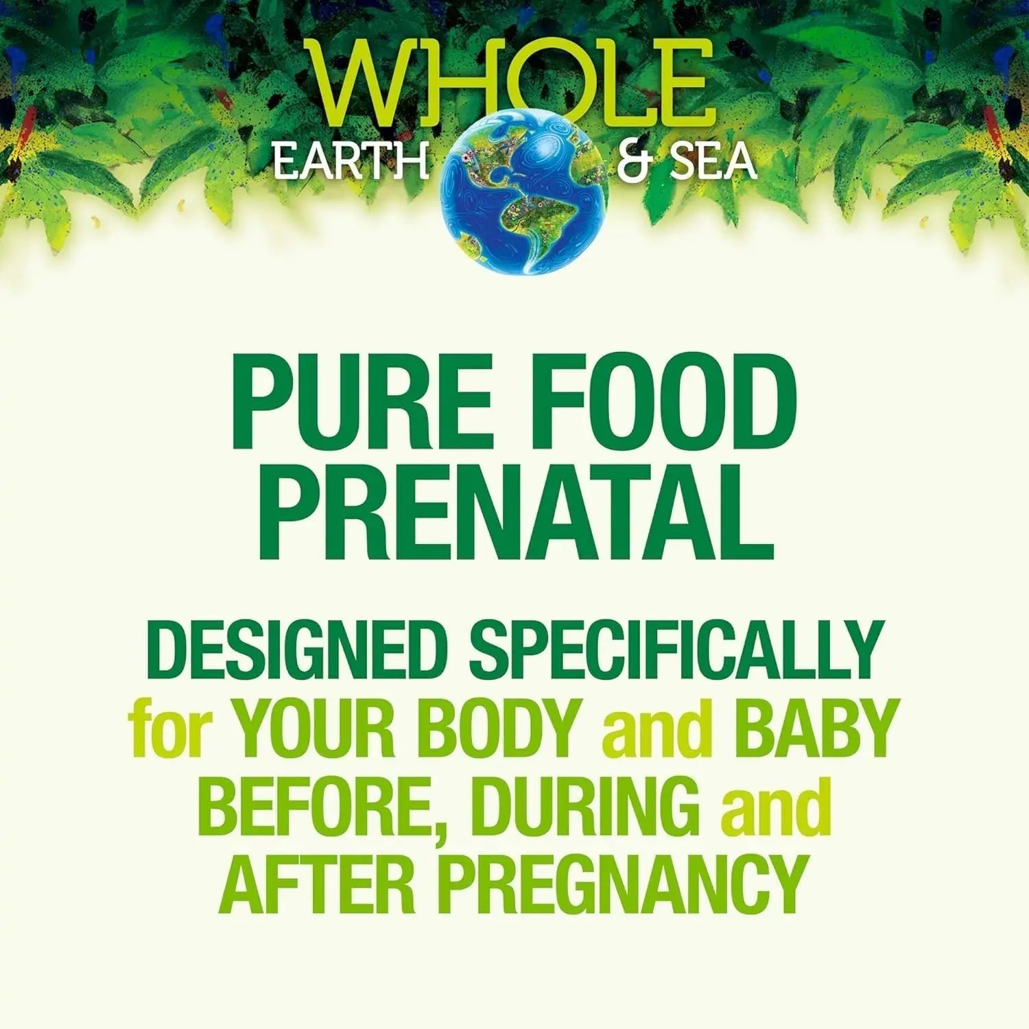 Natural Factors Whole Earth & Sea, Women's Prenatal Multivitamin and Mineral, Whole Food Supplement, Vegan, 120 Tablets Natural FactorsAu supplements