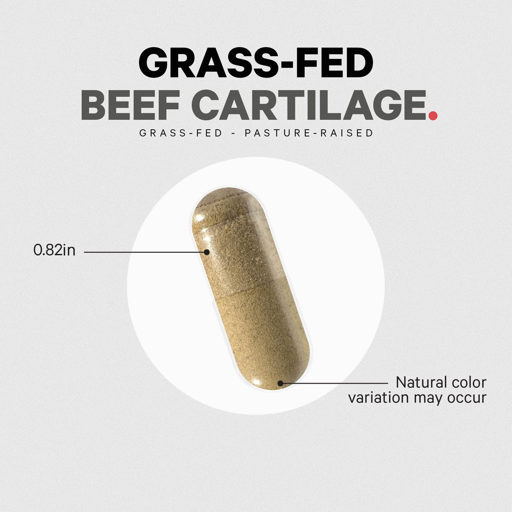 Codeage Grass Fed Beef Cartilage Supplement - Freeze Dried, Non-Defatted, Desiccated Beef Tracheal Bovine Cartilage & Liver Pills – Pasture Raised Argentina Beef Vitamins - Non-GMO -180 Capsules CodeageAu supplements