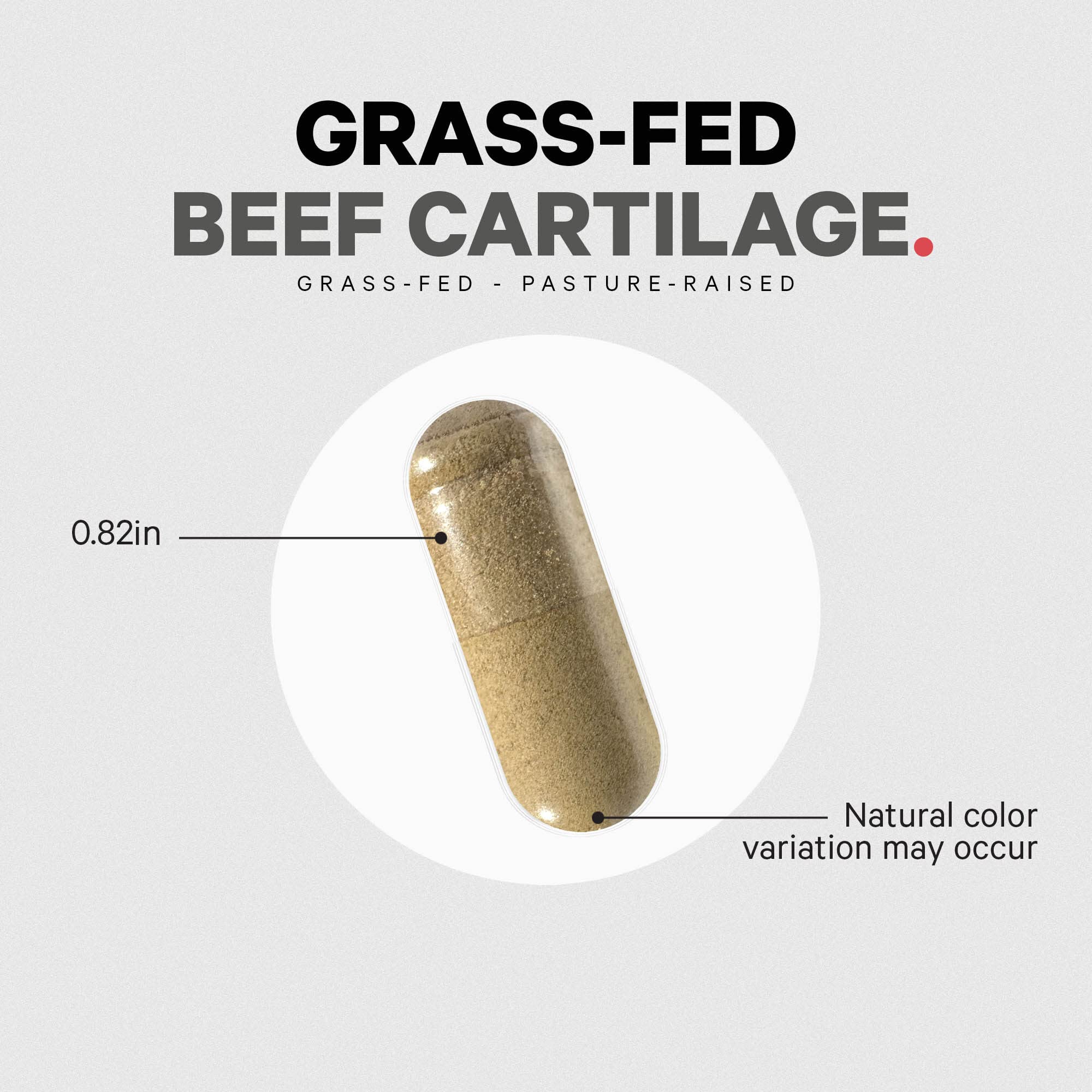 Codeage Grass Fed Beef Cartilage Supplement - Freeze Dried, Non-Defatted, Desiccated Beef Tracheal Bovine Cartilage & Liver Pills – Pasture Raised Argentina Beef Vitamins - Non-GMO -180 Capsules CodeageAu supplements