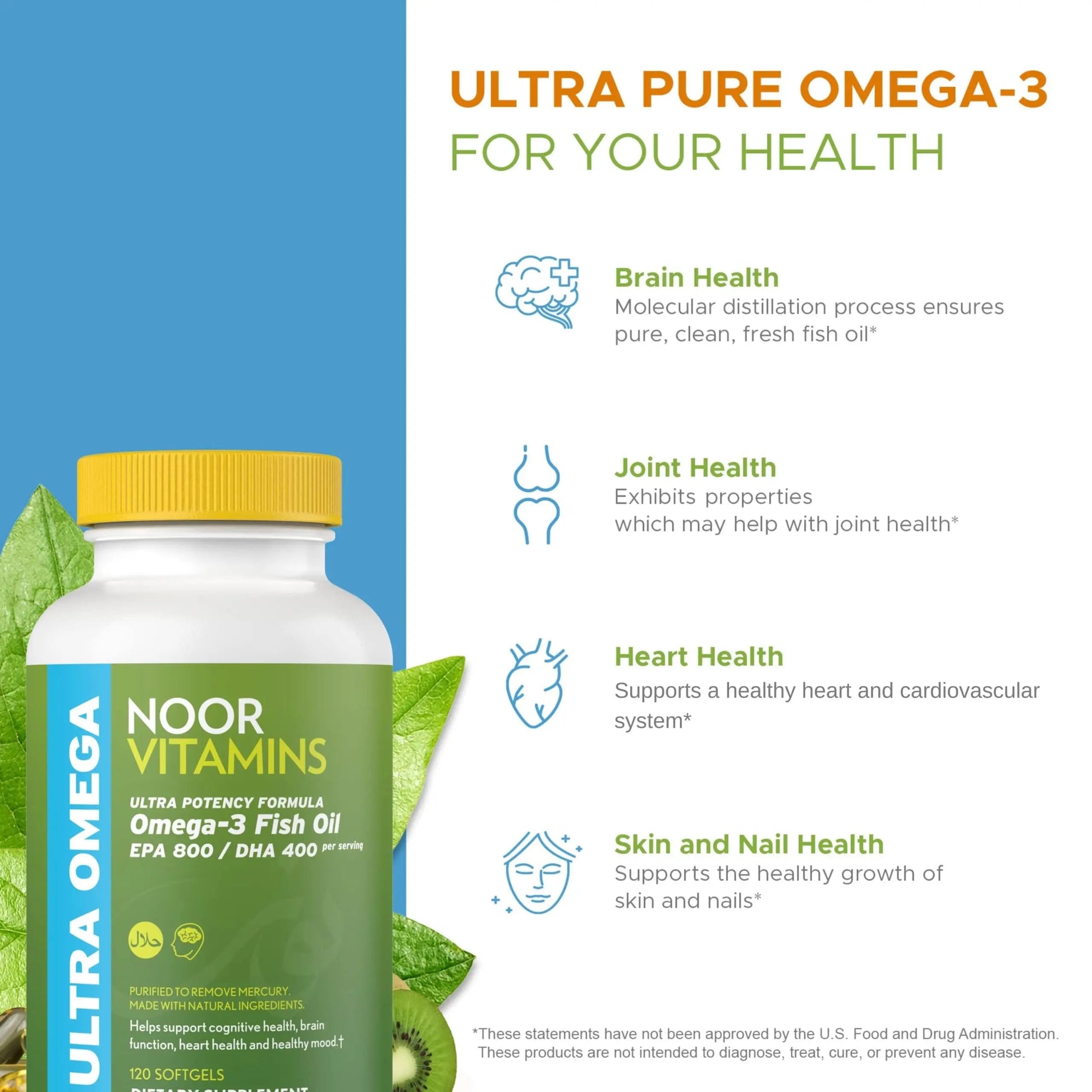 Noor Vitamins Women's Multivitamin and Omega Fish Oil Supplement Bundle Noor VitaminsAu supplements