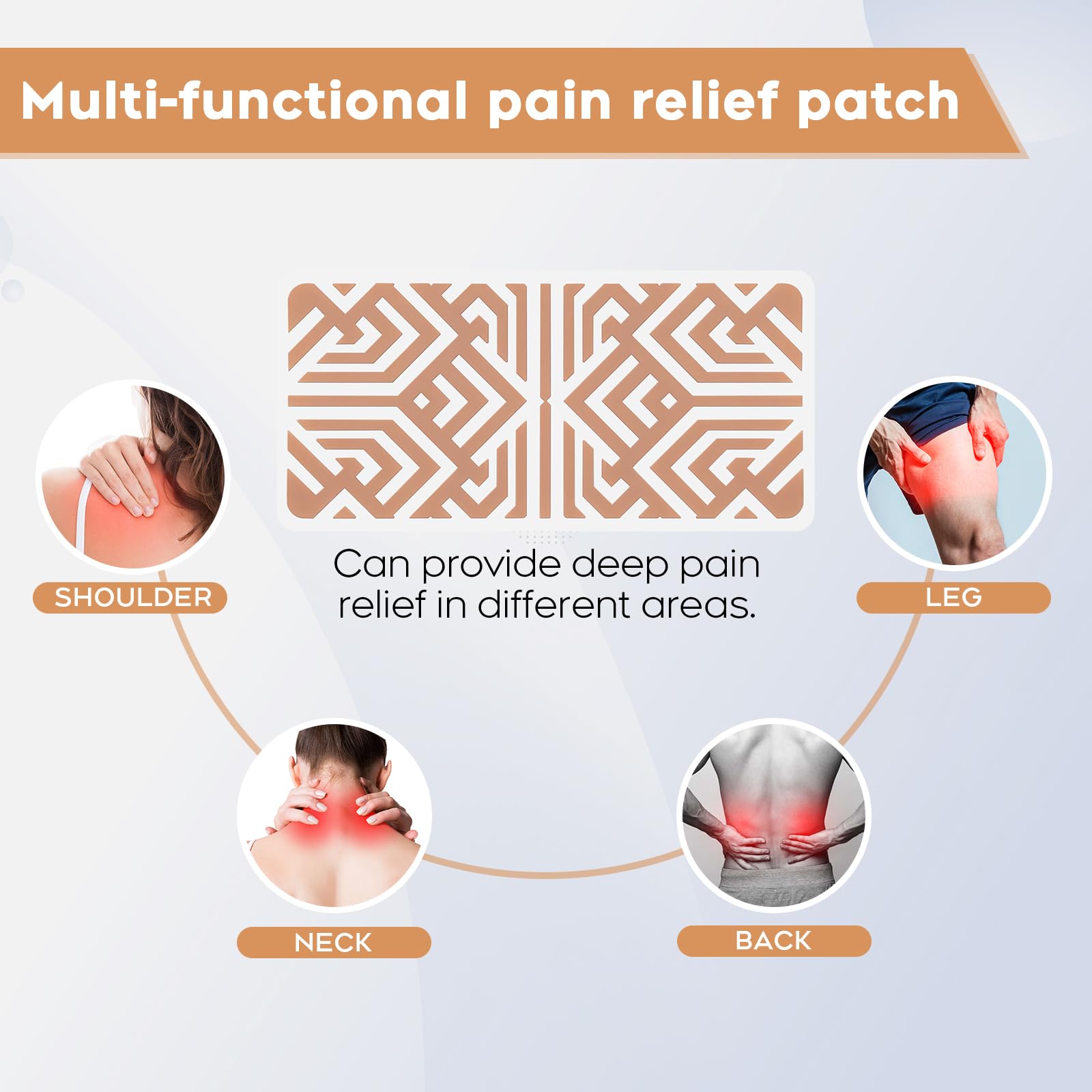 XAYIUIYAX Menthol Pain Patches, Cooling Pain Relief for Sore Muscle Relief - Includes 3 Adhesives, 1 Patch & 1 Carry Case - Relief Back, Shoulder & More - 3.03" × 6.30" XAYIUIYAXAu supplements