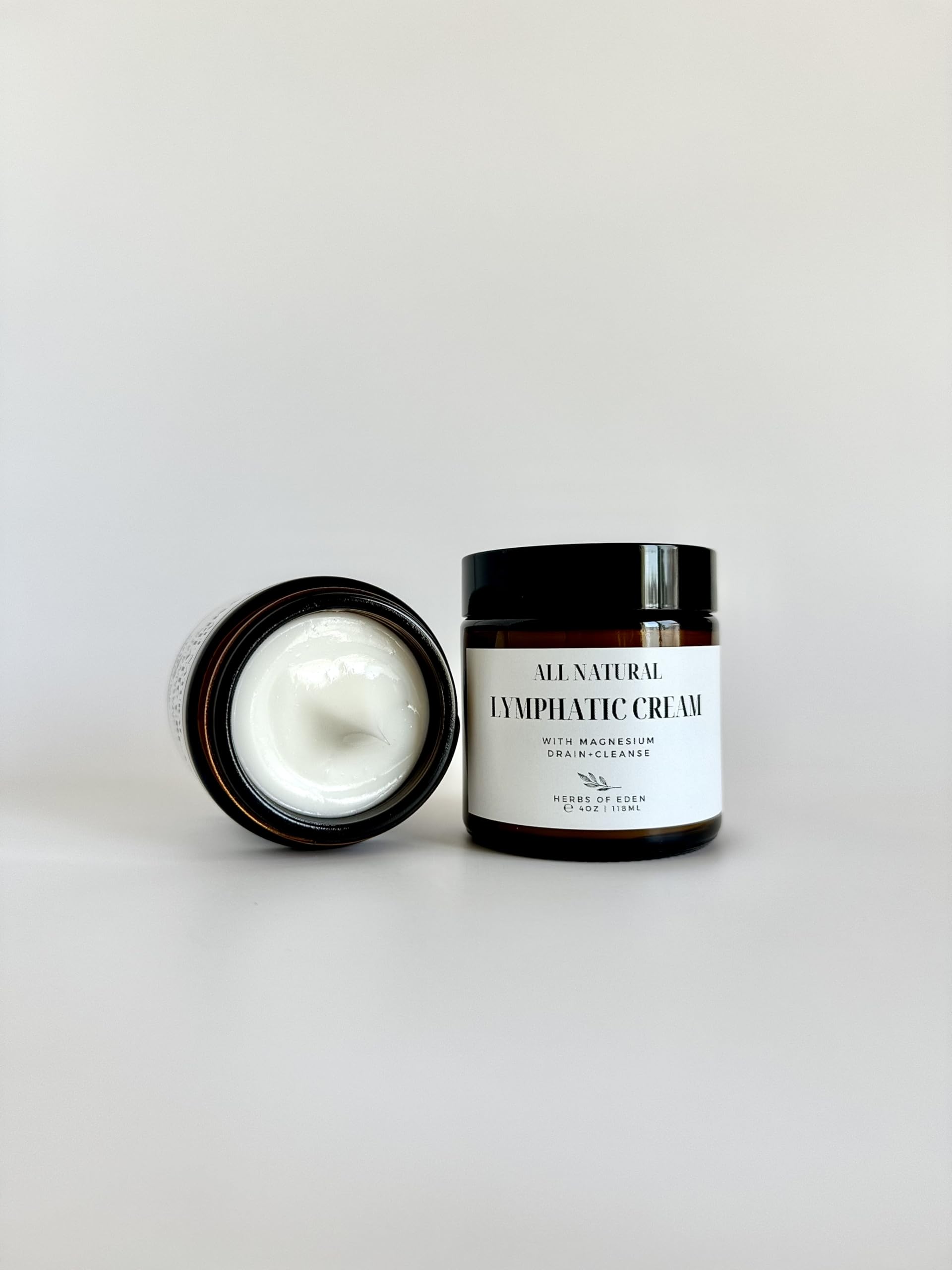 Organic Lymphatic Massage Cream with Magnesium – Natural Topical Cream | Stimulate Lymph Fluid | Family Owned, Made in USA Herbs of EdenAu supplements
