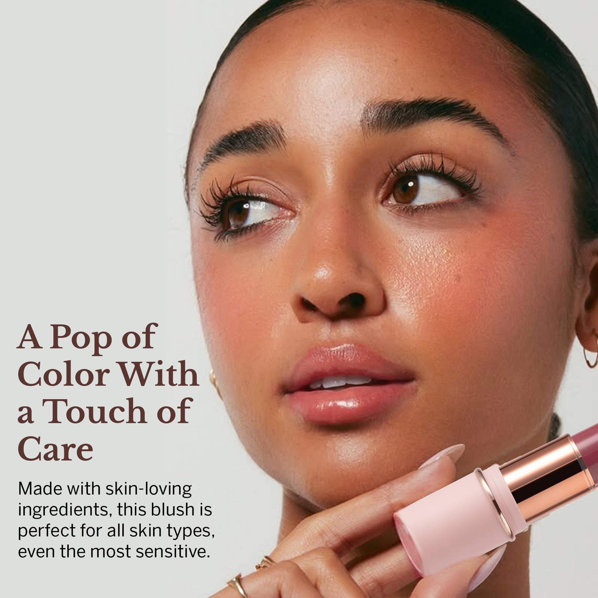 BeautiHome Blush Stick for Cheeks & Lips Multistick Cream Blush- Easy to Apply & Blend- Infused with Nourishing Ingredients for your Skin Compact Travel Size Makeup (Misty Rose, Small) BeautiHomeAu supplements