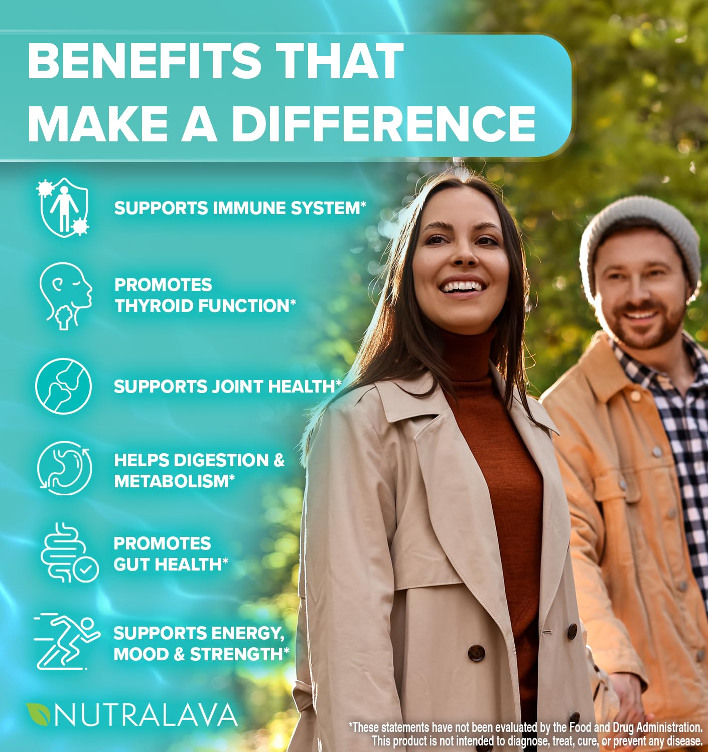 NUTRALAVA Sea Moss Pills, All-in-One Blend with Irish Sea Moss Black Seed Oil Ashwagandha, Sea Moss Capsules for Women and Men - Gluten-Free, Non-GMO, 60 Capsules NUTRALAVAAu supplements