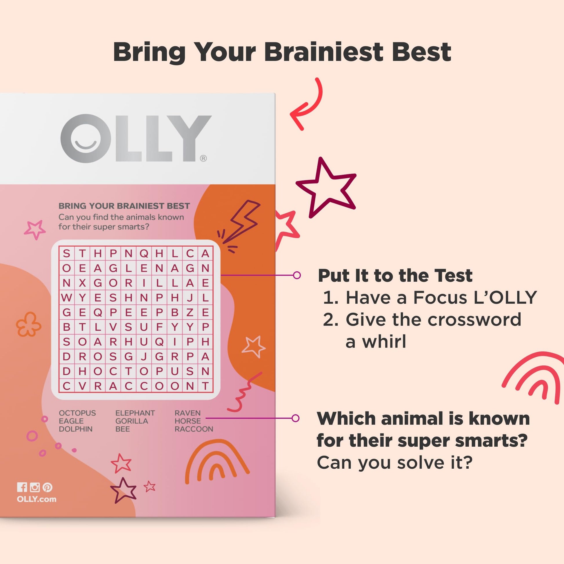 OLLY Focus Buddies L’OLLY Pops, Cognizin, Vitamins B6 and B12, Omega-3 ALA, Supports Focused Attention and Healthy Brain Function,* Kids 4+ Dietary Supplement, Watermelon Strawberry Flavored, 25 Count OLLYAu supplements