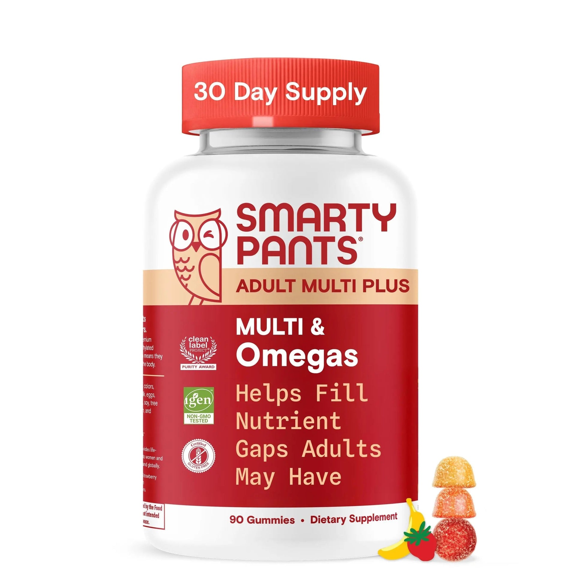 SmartyPants Multivitamin for Men & Women - Improved Formula: Multivitamin Gummies with Omega 3 (DHA/EPA) SmartyPantsAu supplements