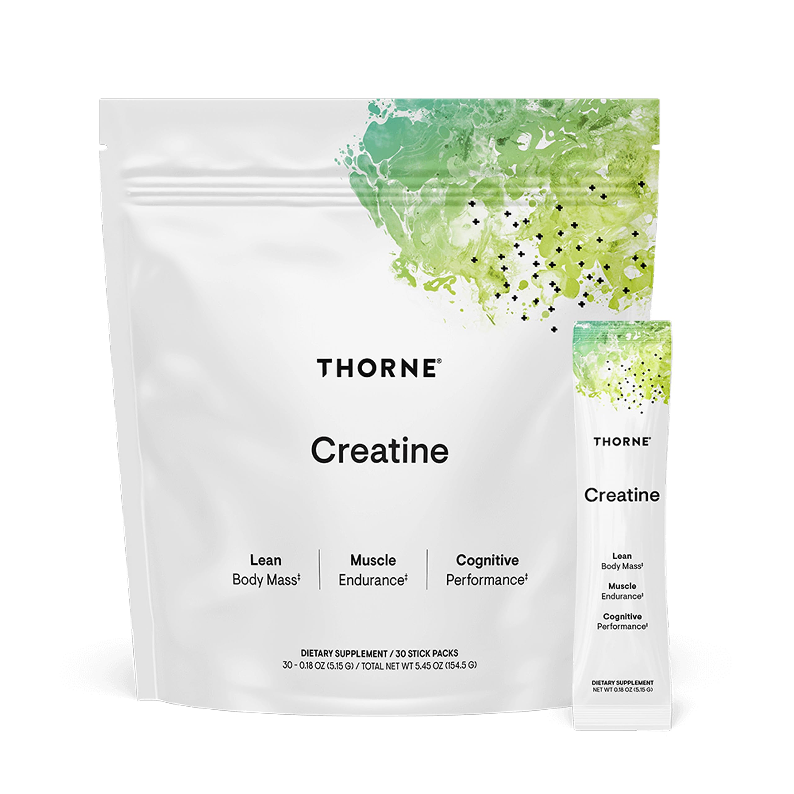 THORNE Creatine - Micronized Creatine Monohydrate Powder - Support for Muscles & Cognitive Function* - for Women & Men - Unflavored - NSF Certified for Sport - 5 g per Serving - 30 Servings THORNEAu supplements