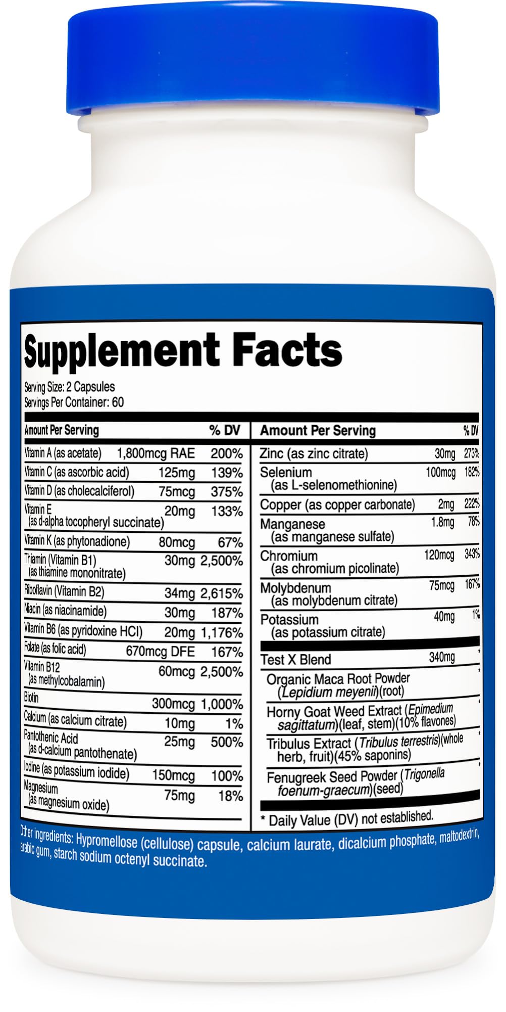 Nutricost Multivitamin for Men 120 Capsules - Vitamins and Minerals for The Healthy Man NutricostAu supplements