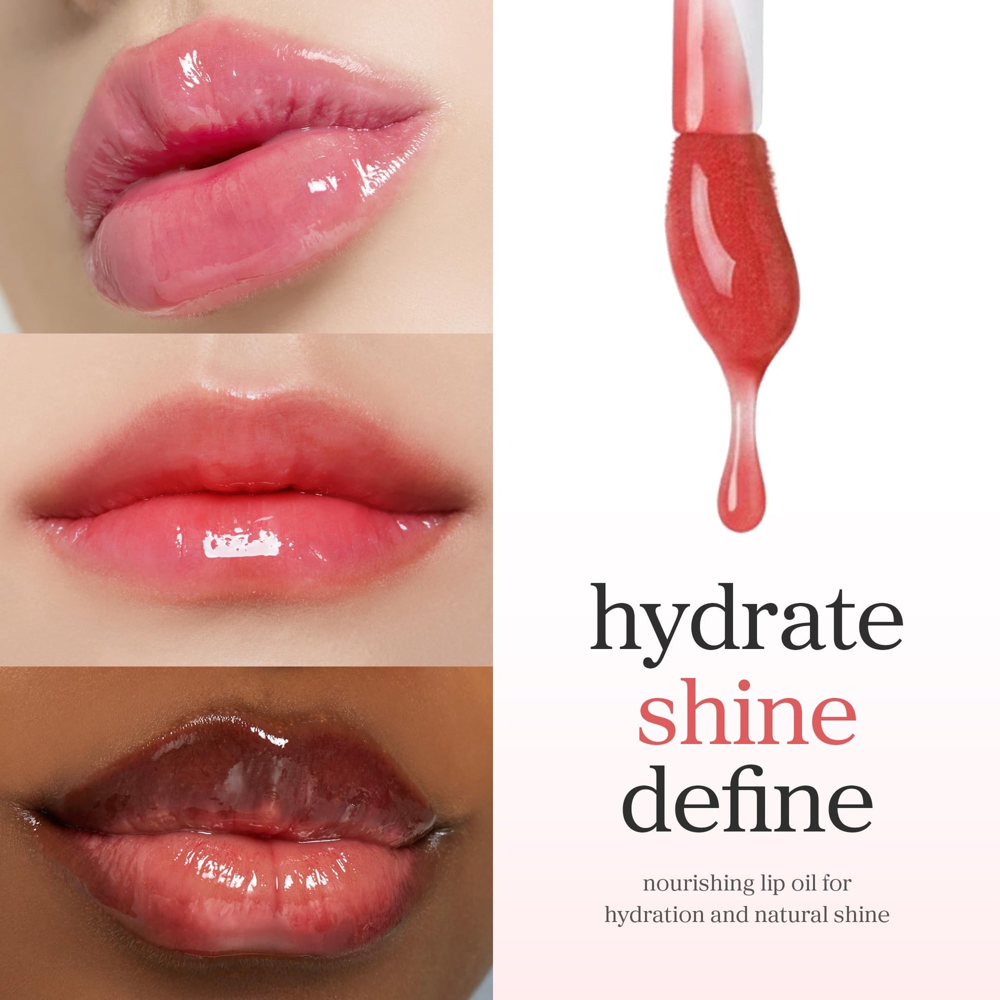 NOONI Korean Lip Oil - Appleberry | Long-Lasting, Moisturizing, Plumping, Revitalizing for Dry Lips, Waterproof, No Peel Off, Hydrating, Nourishing Crystal Clear, Stocking Stuffers, 0.12 FL Oz NOONIAu supplements