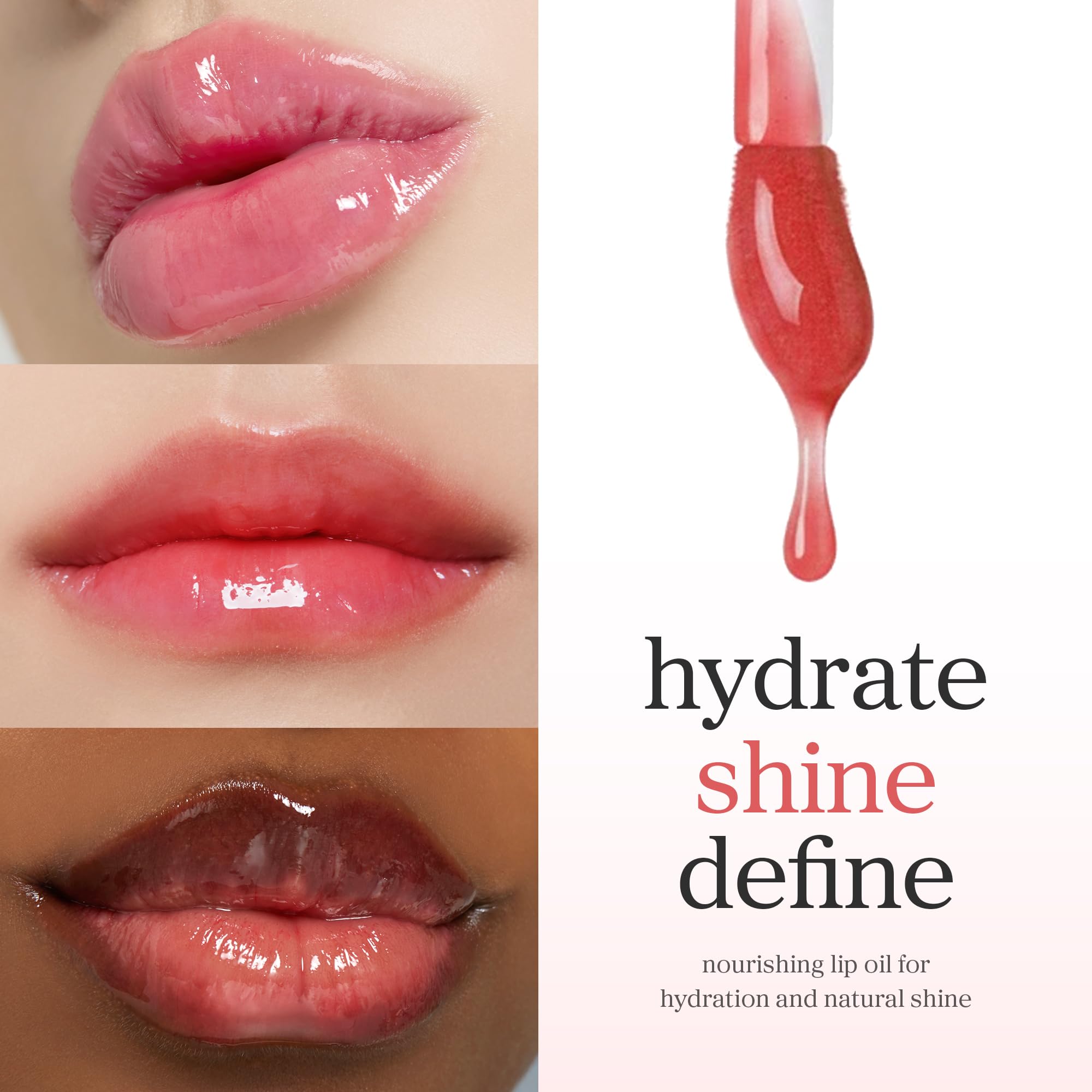 NOONI Korean Lip Oil - Appleberry | Long-Lasting, Moisturizing, Plumping, Revitalizing for Dry Lips, Waterproof, No Peel Off, Hydrating, Nourishing Crystal Clear, Stocking Stuffers, 0.12 FL Oz NOONIAu supplements