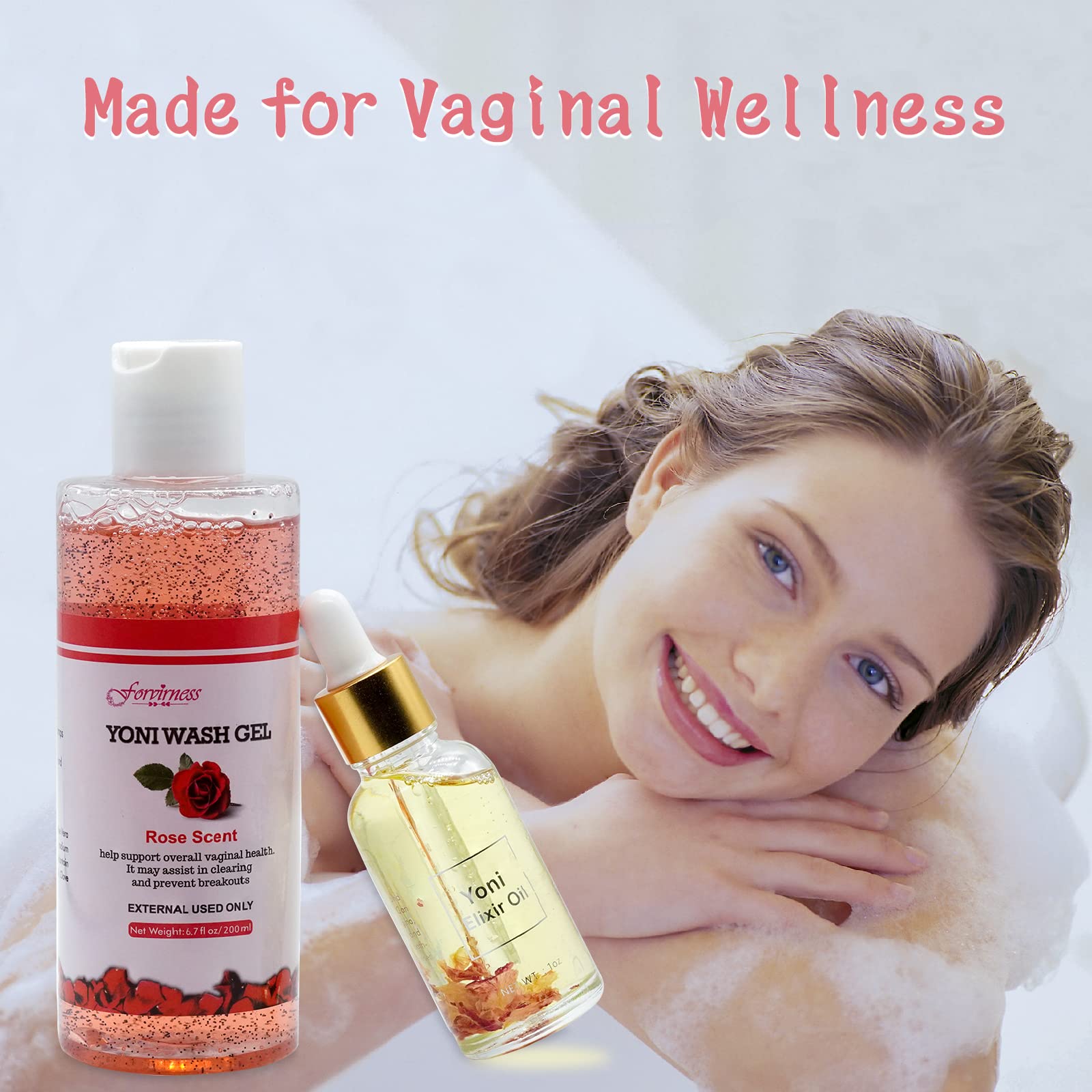 forvirness Feminine Wash & Natural Yoni Oil Set, Vaginal Wash with Cleaning Factor - Remove Odor forvirnessAu supplements