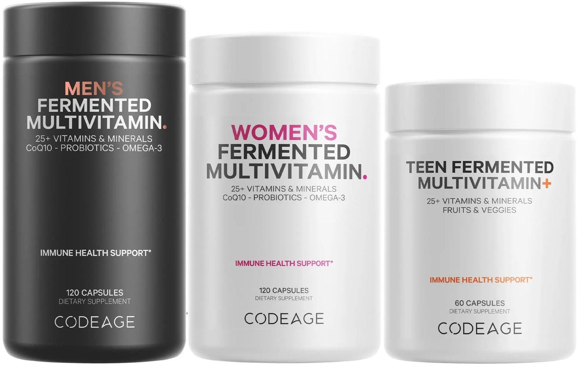 Codeage Family Multivitamin Bundle – Multivitamins for Teens, Women & Men – Essential Vitamins & Minerals Pack CodeageAu supplements