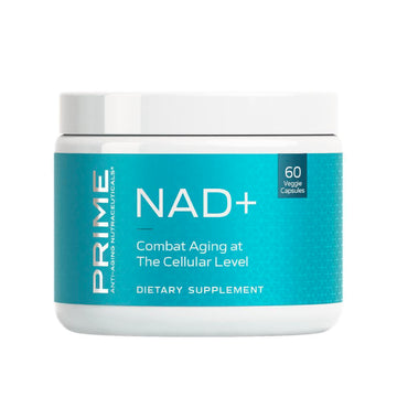 PRIME Anti-Aging Nutraceuticals NAD+ – Nicotinamide Riboside & Pterostilbene Supplement for Cellular Energy, Healthy Aging & Vitality, Vegan, Gluten-Free, 30 Servings PRIMEAu supplements