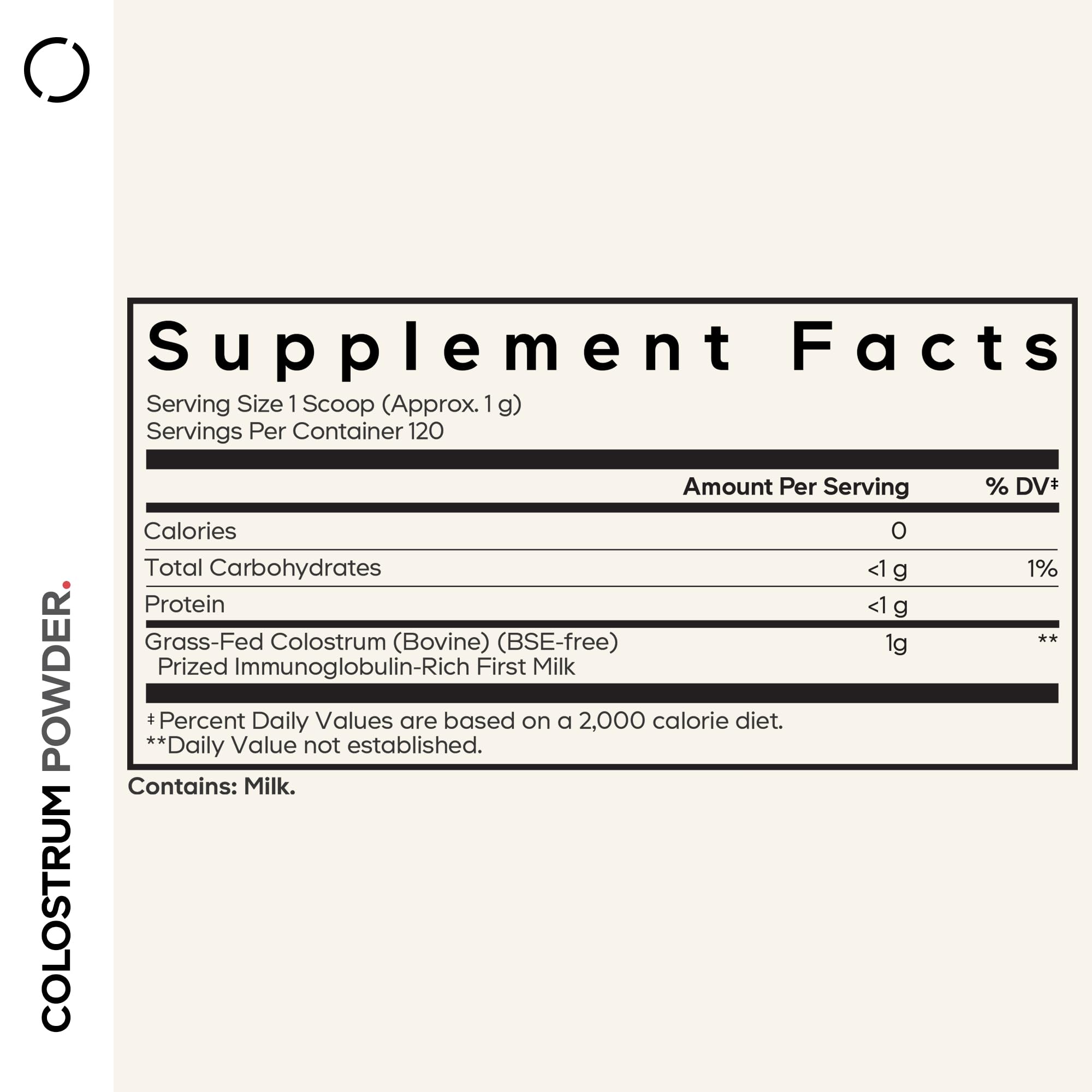 Codeage Bovine Colostrum Powder Supplement 4-Month Supply, 1000mg per Serving, Grass-Fed Ethically Sourced, Immunoglobulin-Rich Prized First Milk, Cold-Chain Pasteurized, Agglomerated, Non-GMO, 4.3 OZ CodeageAu supplements