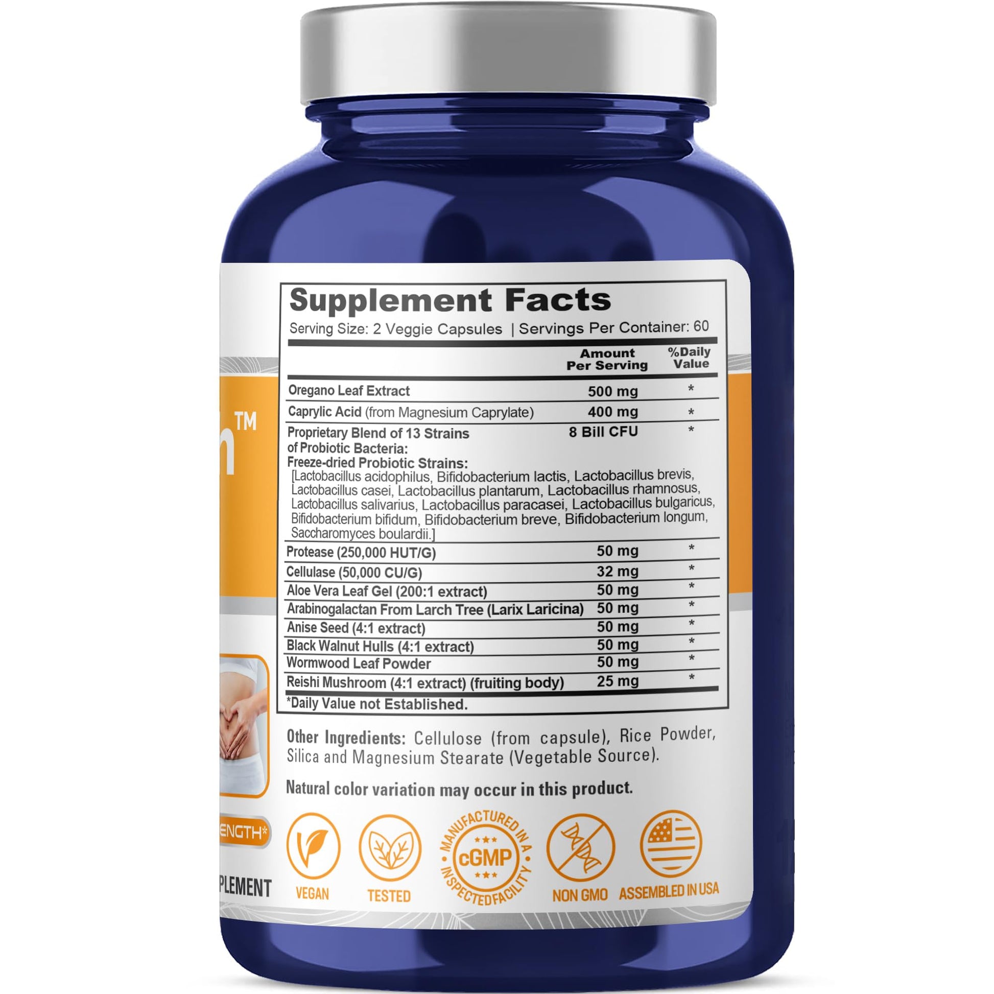 NusaPure CandiHealth Complex (Non-GMO, Vegan) 120 Veggie Capsules NusaPureAu supplements