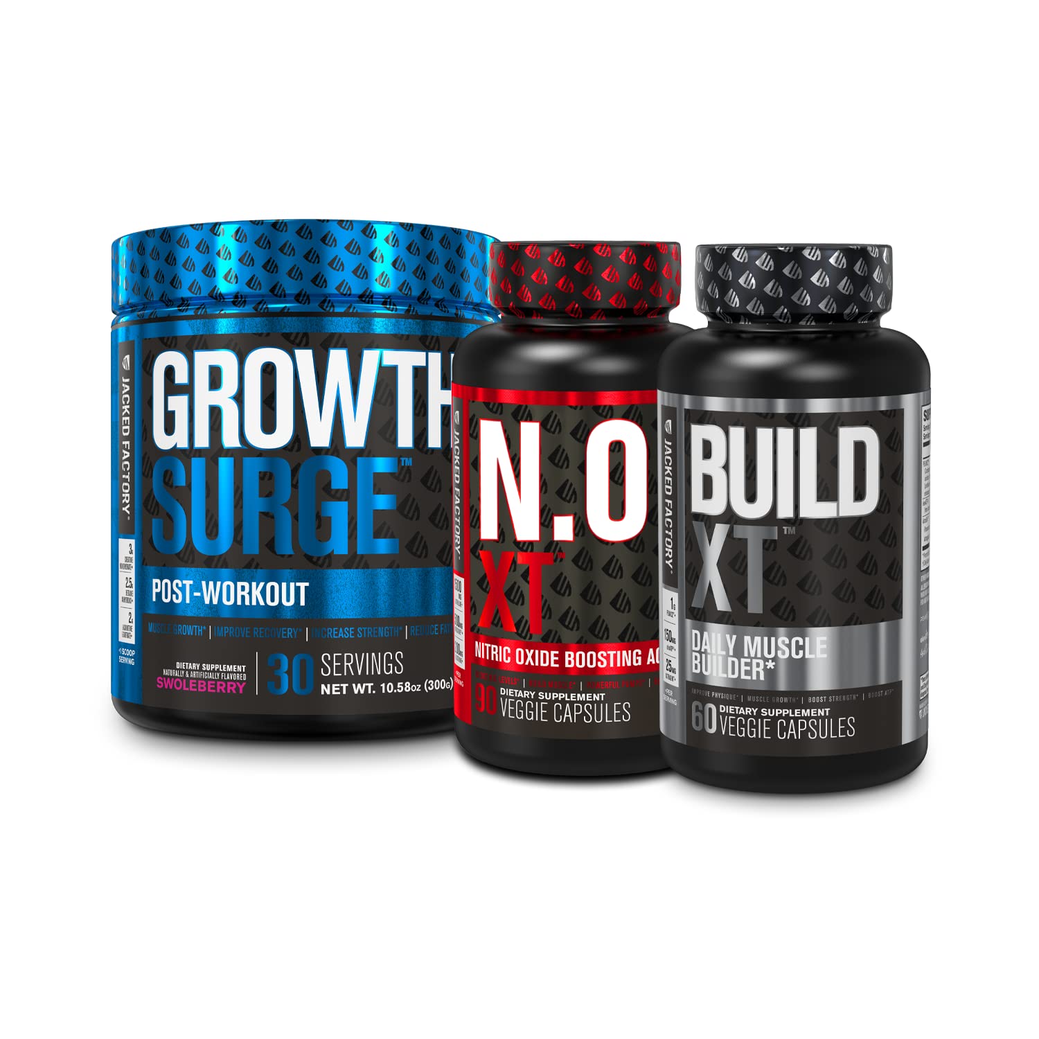 Jacked Factory N.O. XT Nitric Oxide Supplement, Growth Surge Post Workout Muscle Jacked FactoryAu supplements