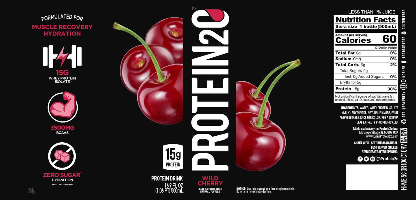 Protein2o 15g Whey Protein Isolate Infused Water, Ready To Drink, Sugar Free Protein2oUS supplements