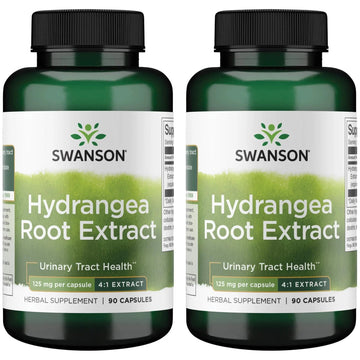 Swanson Hydrangea Root Extract - Herbal Supplement Promoting Traditional Urinary Tract Health - May Support Prostate Health for Men - (90 Capsules) (2 Pack) SwansonAu supplements