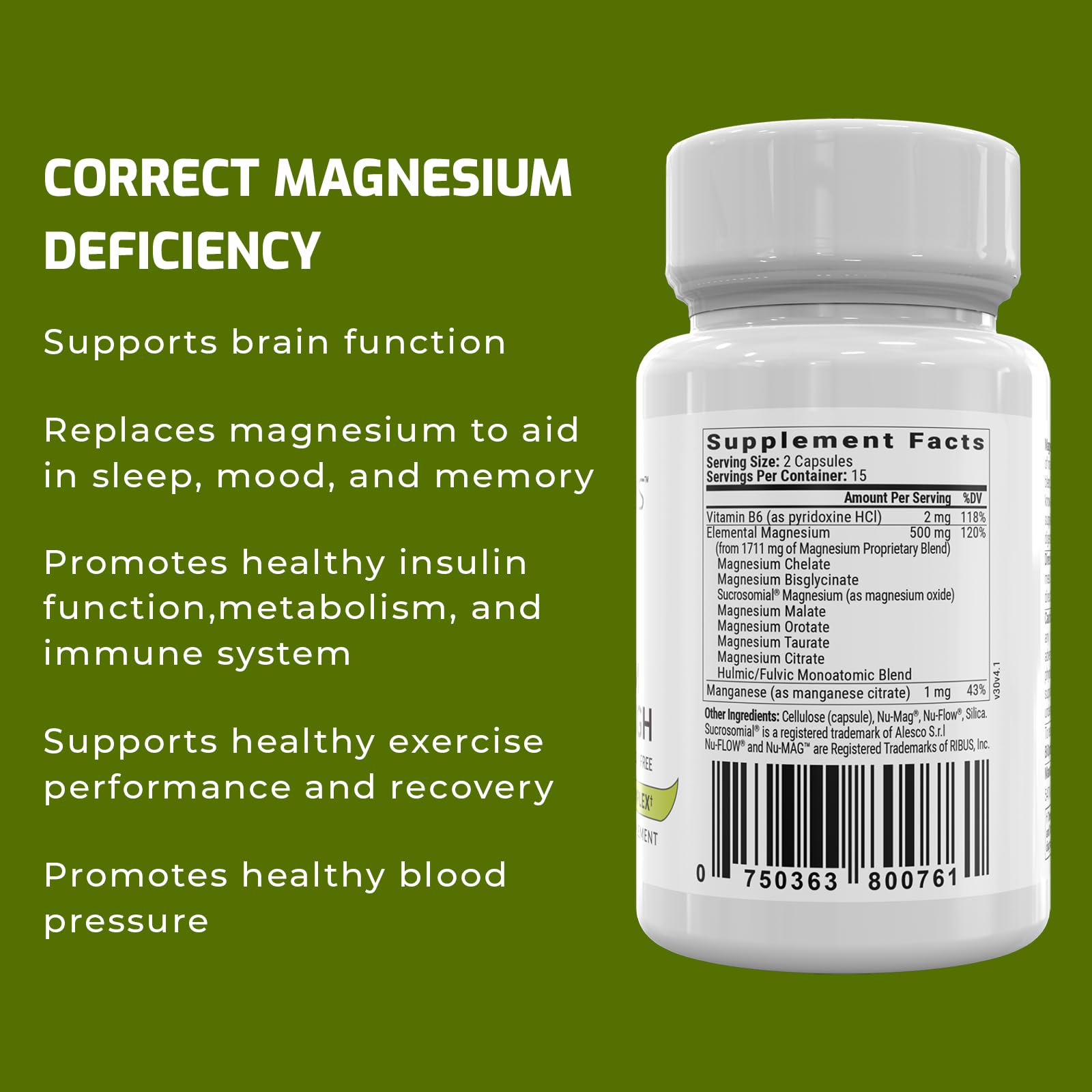 Magnesium Breakthrough Supplement 4.0 - Has 7 Forms of Magnesium: Glycinate, Malate BiOptimizersAu supplements