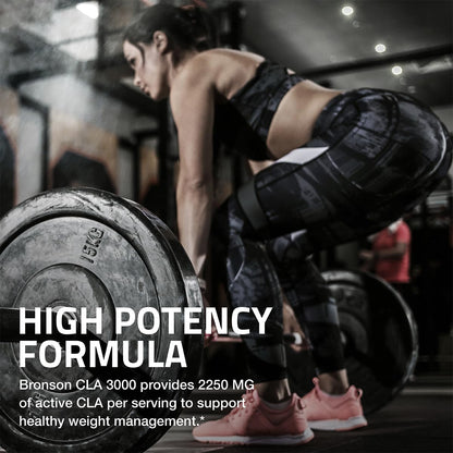 Bronson CLA 3000 Extra High Potency Supports Healthy Weight Management Lean Muscle Mass Non-Stimulating BronsonUS supplements