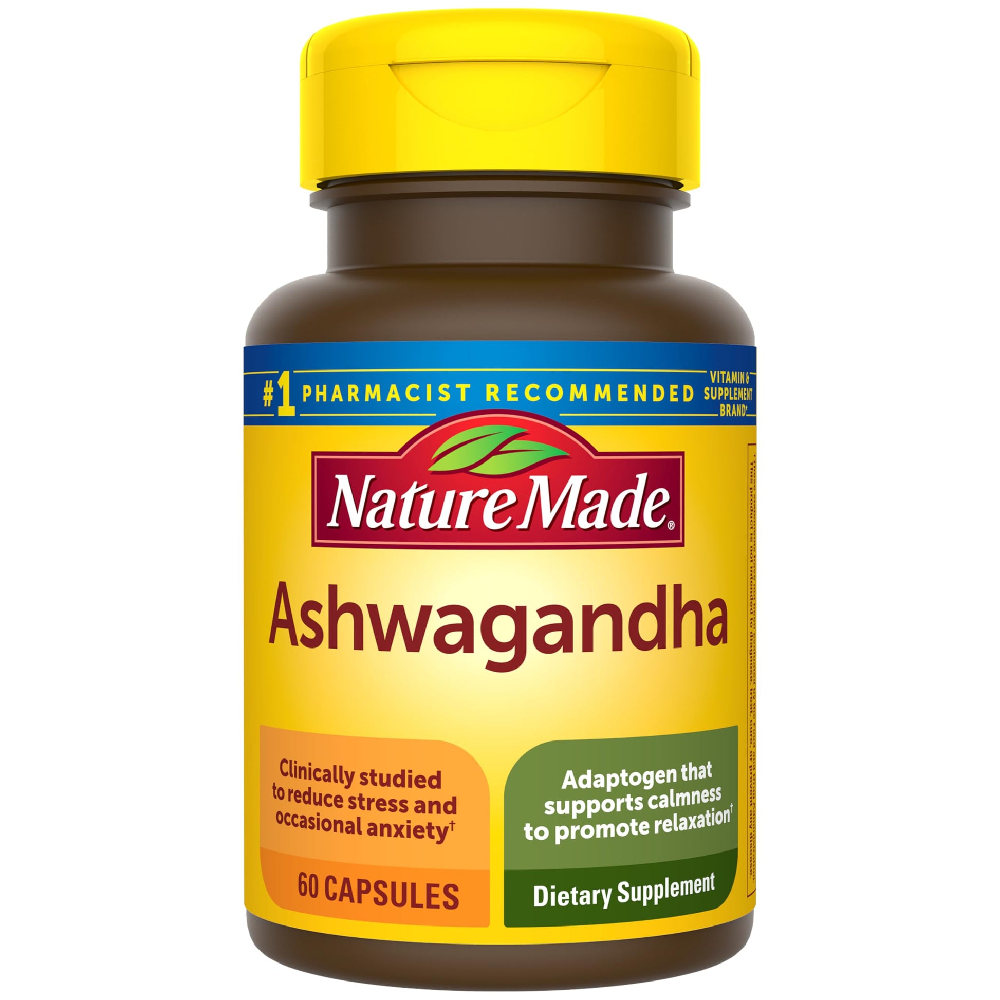 Nature Made Ashwagandha Capsules 125mg for Stress Support, Ashwagandha Supplements, 60 Capsules, 60 Day Supply Nature MadeAu supplements