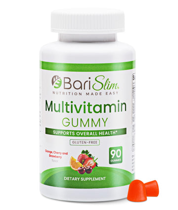 BariSlim Bariatric Chewable Multivitamin Gummies - Specially Formulated Gummy Vitamin for Patients After Weight Loss Surgery - Easy to Digest BariSlimAu supplements