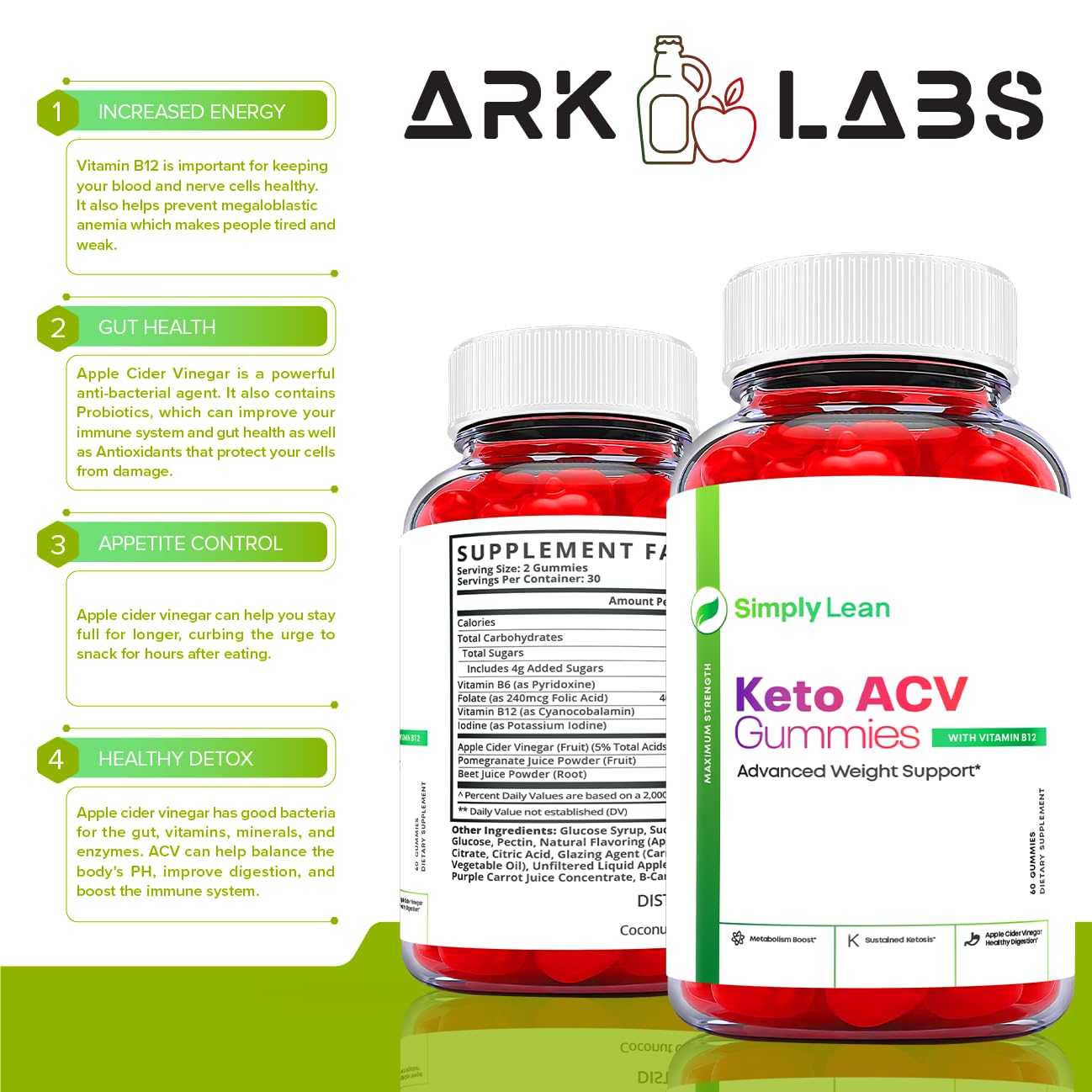 Ark Labs Simply Lean Keto Gummies, Simply Lean Gummies, Simply Lean ACV Gummies Ark LabsAu supplements