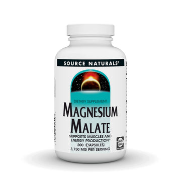 Source Naturals Magnesium Malate, Magnesium Malic Acid Supplement, Non GMO, 3750 MG Source NaturalsAu supplements