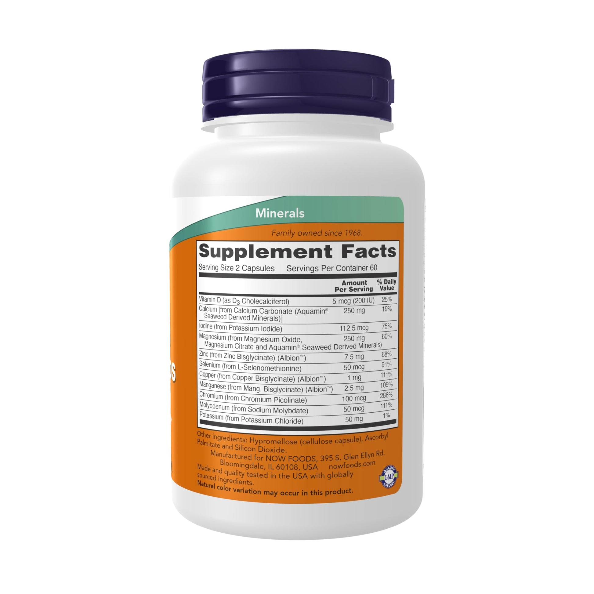 NOW Supplements, Full Spectrum Mineral Caps, Multi Mineral Formula, 120 Veg Capsules NOW FoodsAu supplements