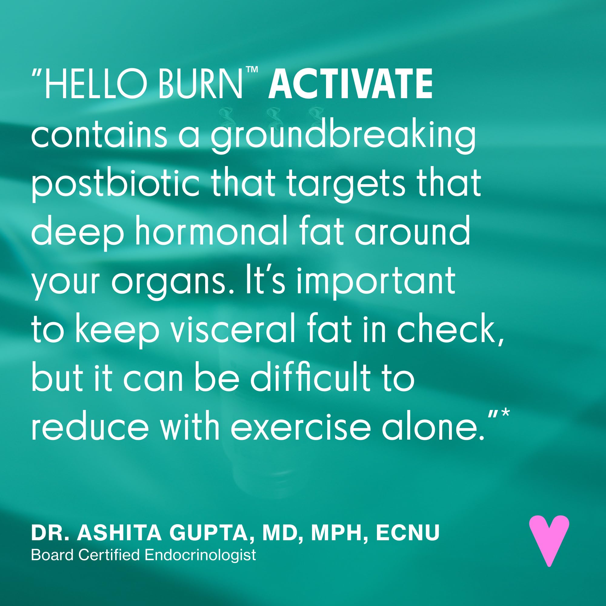 Love Wellness Hello Burn Activate | Support Visceral Fat Burn with HT BPL1 Postbiotic | Supports Healthy Waist Circumference, Longevity and Metabolic Wellness | 30 Count Love WellnessAu supplements