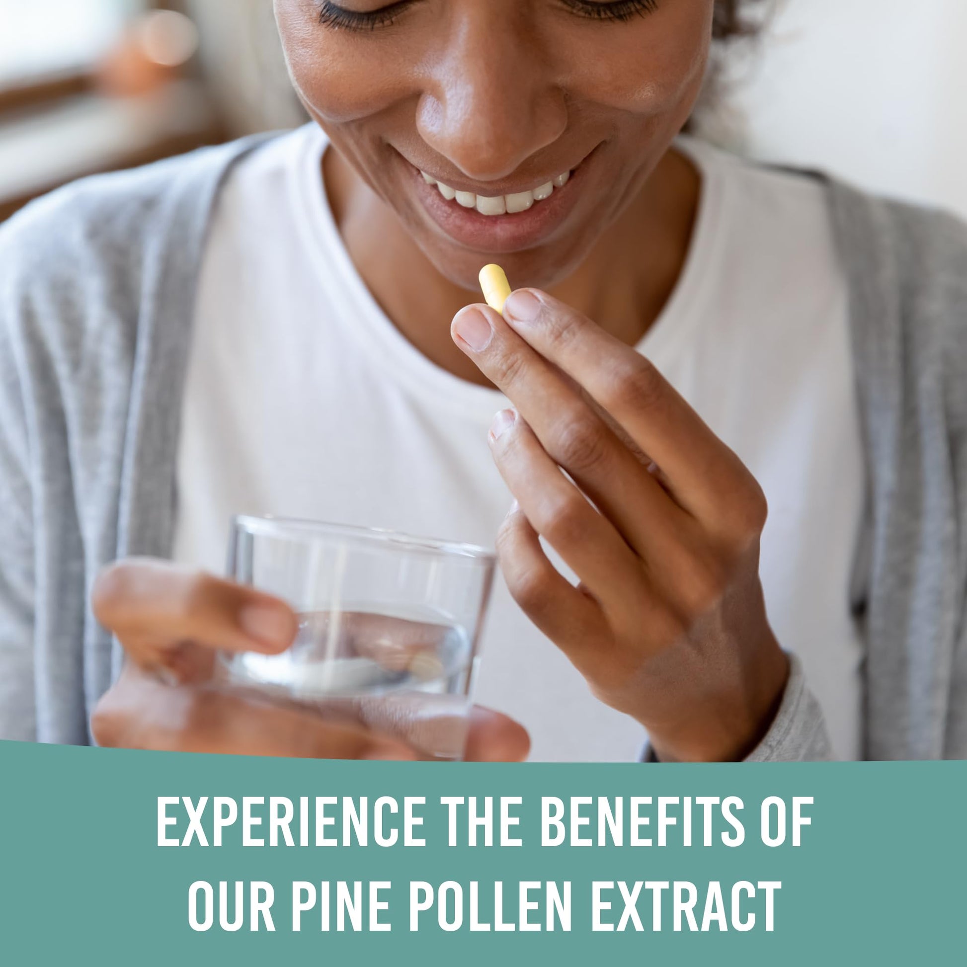 Holistic Bin Pine Pollen Capsules 500mg (Pinus Ponderosa) - Wild Harvested California Ponderosa Pine Pollen Powder - Olympic Grade - Organic, Non-GMO, No Fillers - 30 Day Supply (40 Capsules) Holistic BinAu supplements
