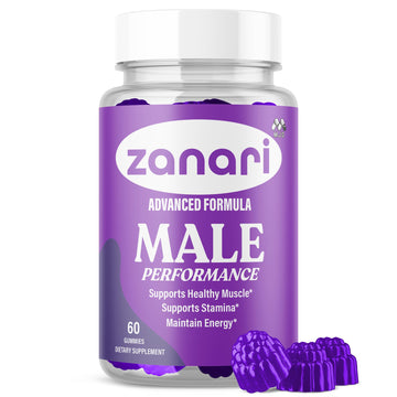 Zanari Gummies, Official Zanari Gummys for Men with All Natural Ingredients, Advanced Formula for Optimal Health & Total Wellness Support with Maximum Strength Active Lifestyle Vitamins (60 Gummies) MJOAu supplements