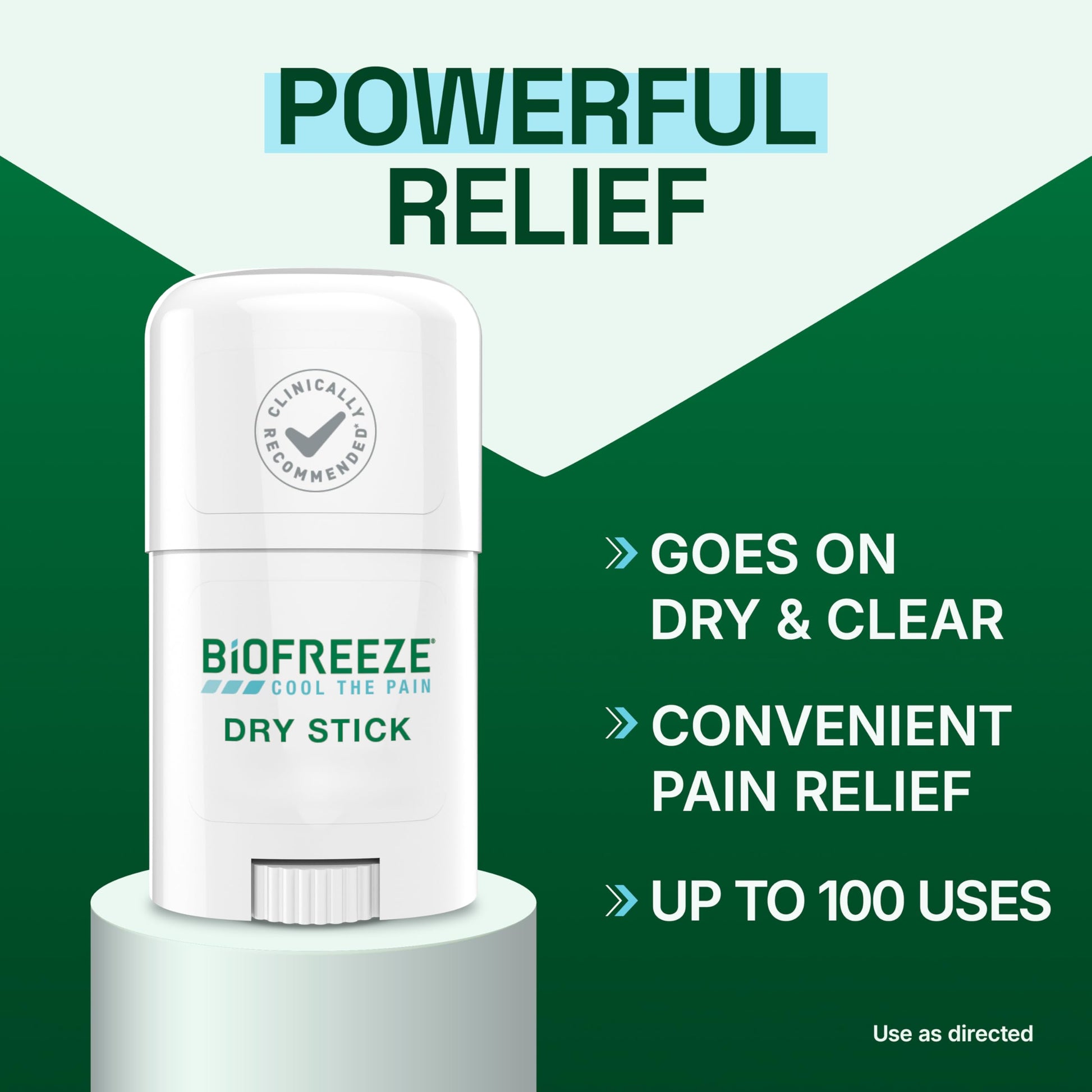 Biofreeze Dry Stick, Mess-Free Relief for Neck, Shoulder, Knee, Hip, Hand & Joint, Cooling Menthol Pain Relief Stick, Up to 100 Uses BiofreezeAu supplements