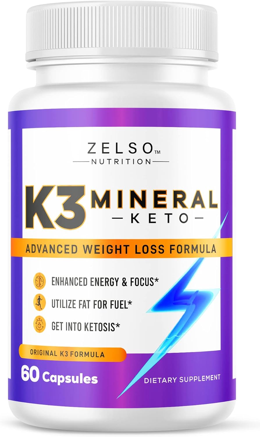 ZELSO K3 Mineral Keto Pills Nutrition, Advanced K3 Pill Formula for Men and Women ZELSOAu supplements