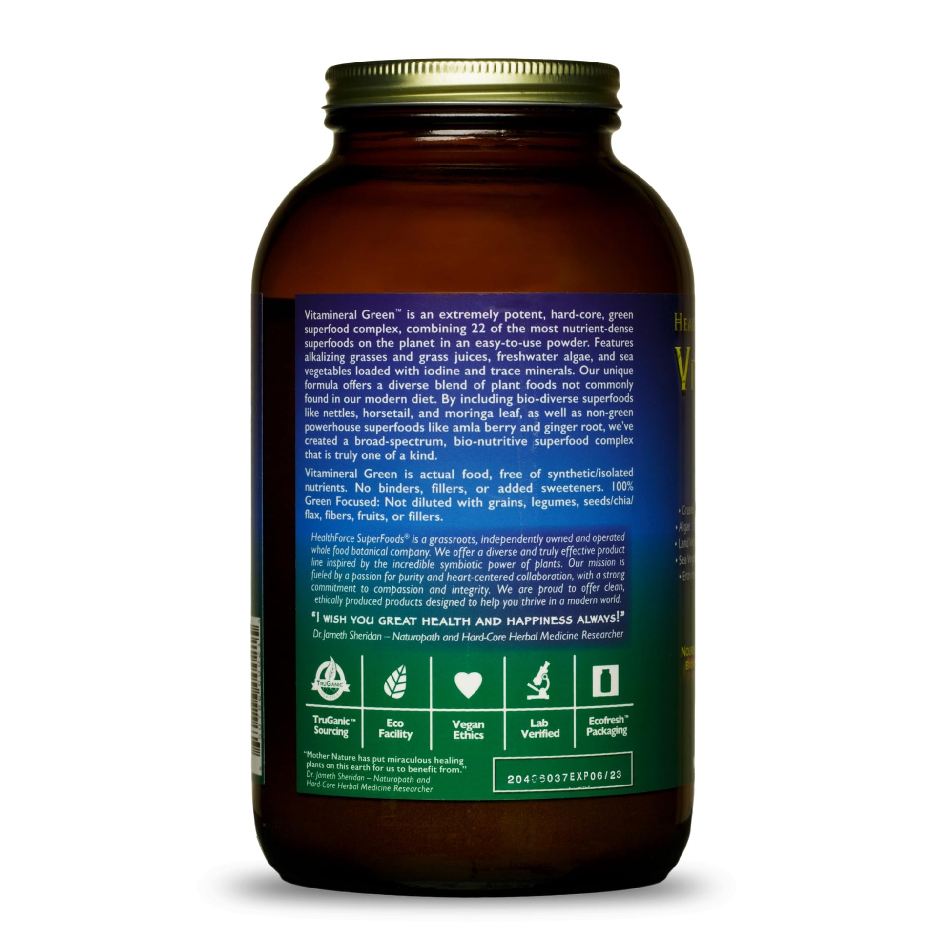 HEALTHFORCE SUPERFOODS Vitamineral Green - Mineral Supplement for Immune & Thyroid Support - Green Powder Supplement with Ingredients from The Land - Gluten-Free & Vegan - 500 Grams HEALTHFORCE SUPERFOODSAu supplements