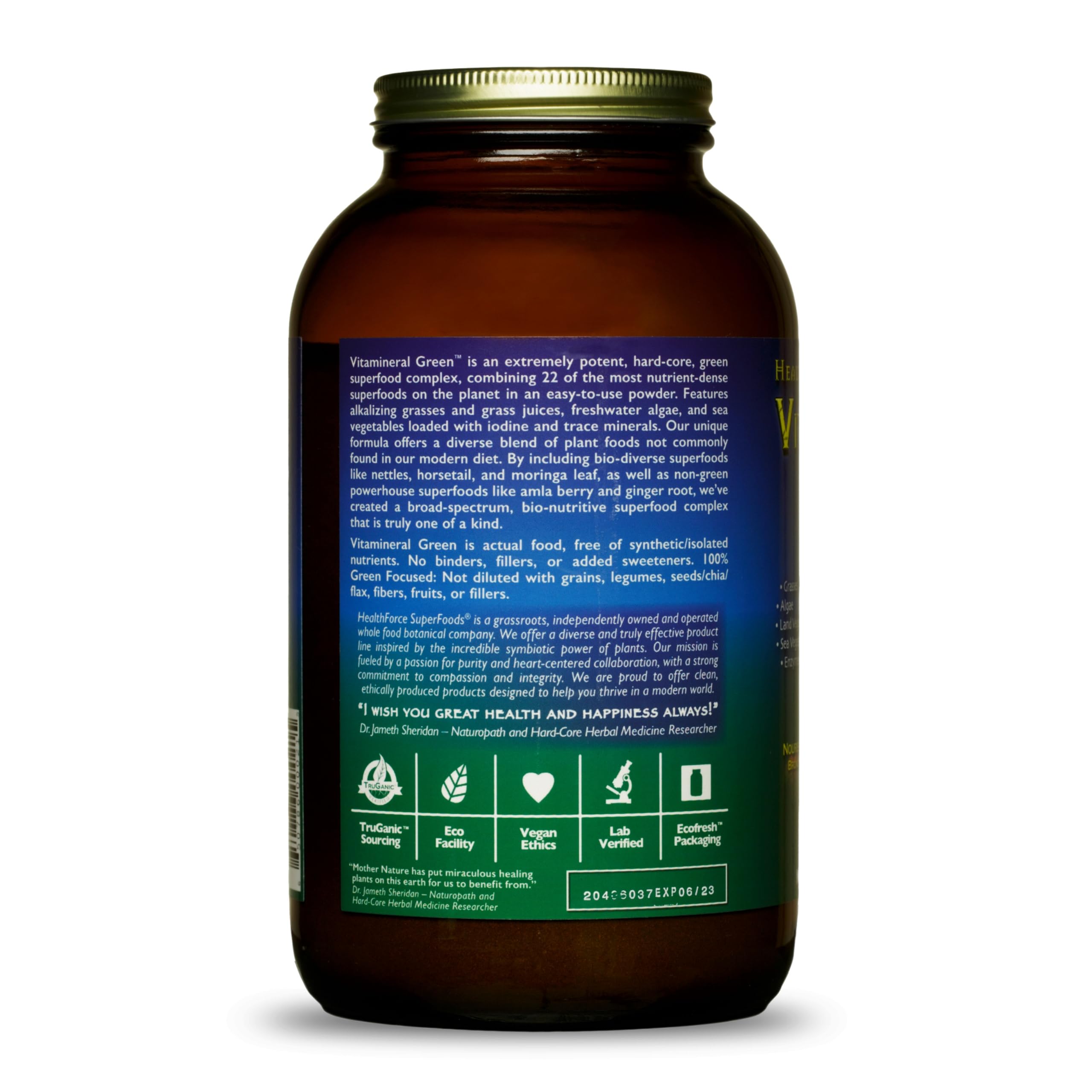 HEALTHFORCE SUPERFOODS Vitamineral Green - Mineral Supplement for Immune & Thyroid Support - Green Powder Supplement with Ingredients from The Land - Gluten-Free & Vegan - 500 Grams HEALTHFORCE SUPERFOODSAu supplements