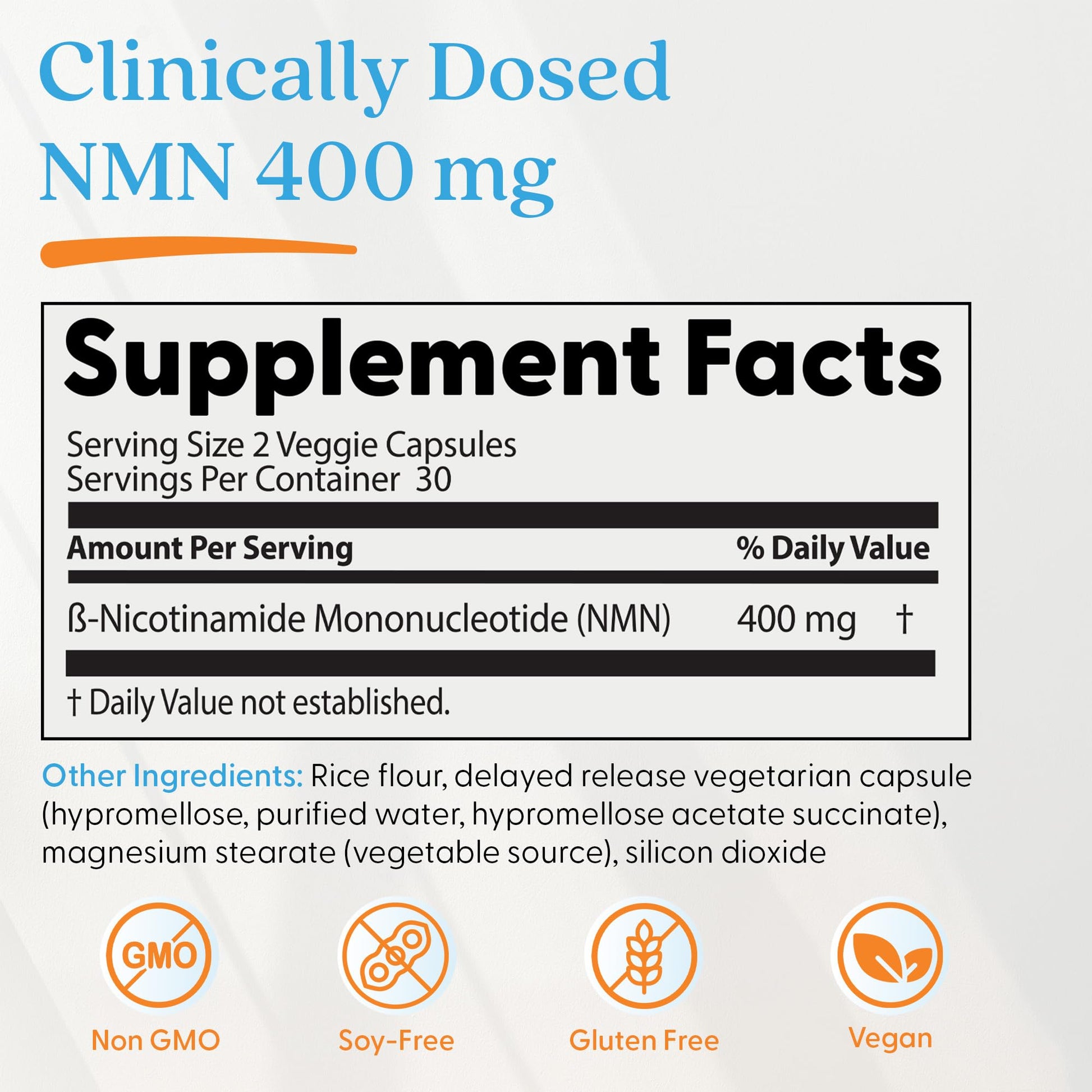 Doctor's Best NMN Supplement for Women & Men - Supports NAD+ Production & Cellular Energy, Beta Nicotinamide Mononucleotide, 200 mg per Capsule, Vegan, Non GMO - 60 Veg Caps Doctor's BESTAu supplements