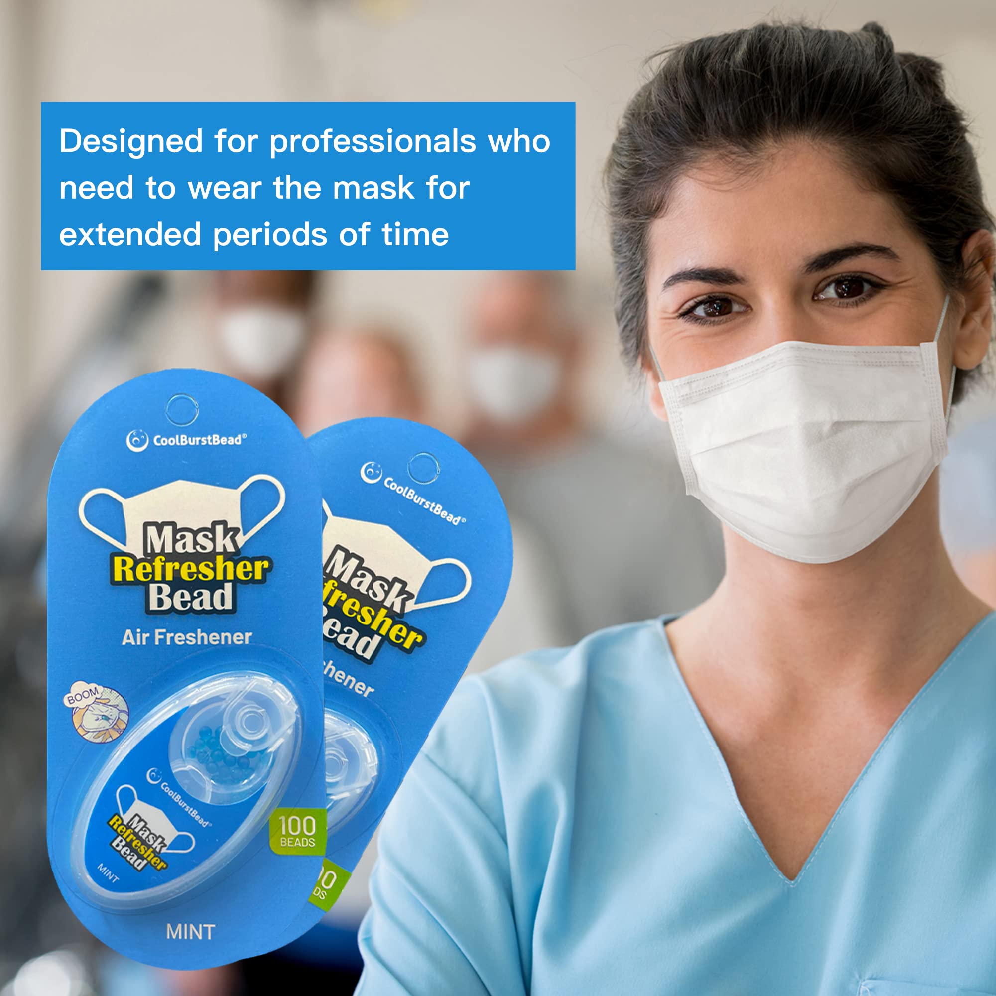 CoolBurstBead Face Mask Refresher, Long-Lasting & Strong Refreshing Fragrance, 4-Pack CoolBurstBeadAu supplements