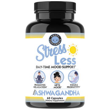 Angry Supplements Stress Less Day-Time Mood Support Pills – Natural Stress Relief with Ashwagandha, Rhodiola, L-Theanine, Magnesium & B Vitamins– Calm Focus & Mental Clarity – 60 Capsules (1-Bottle) Angry SupplementsAu supplements
