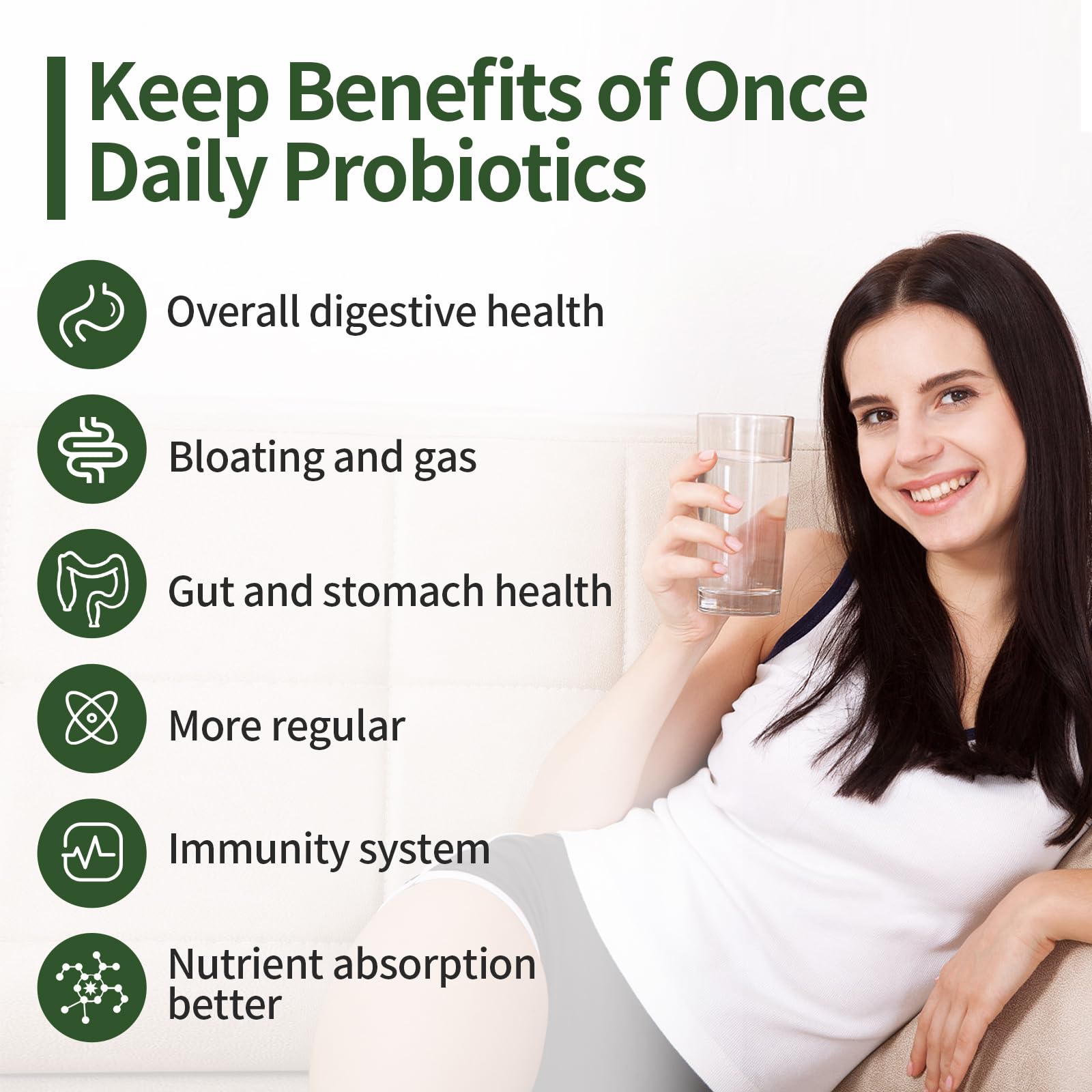 Probiotics for Women & Men, 200 Billion CFU 12 Strains with 3 Organic Prebiotics and Probiotics for Digestive Health Gut, Immune, Bloating & Gas, Energy, Overall Health, Shelf Stable - 2 Month Supply CfufulAu supplements