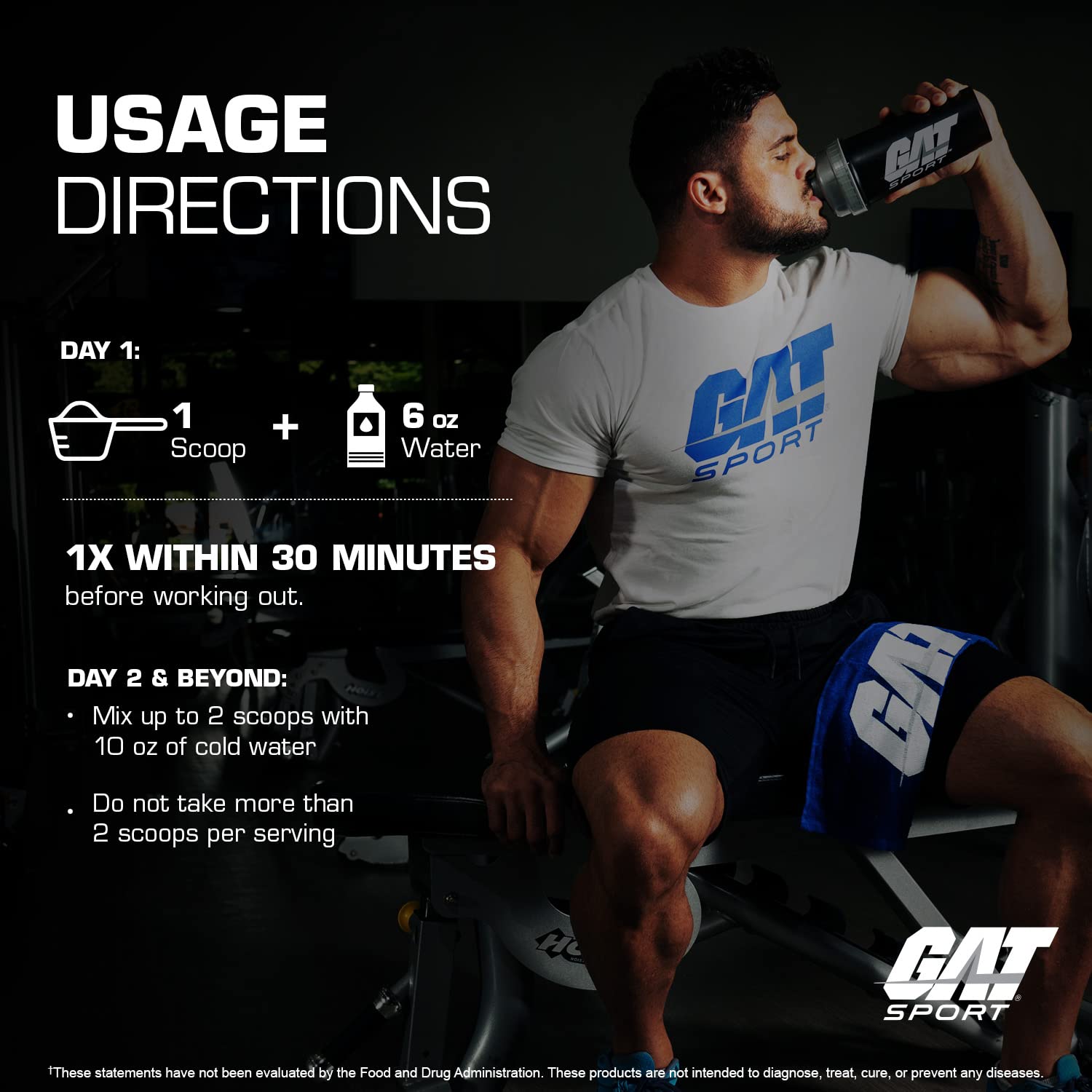 GAT SPORT Nitraflex Black Pre-Workout Powder, Extreme Pre-Training Formula for Men GAT SPORTAu supplements