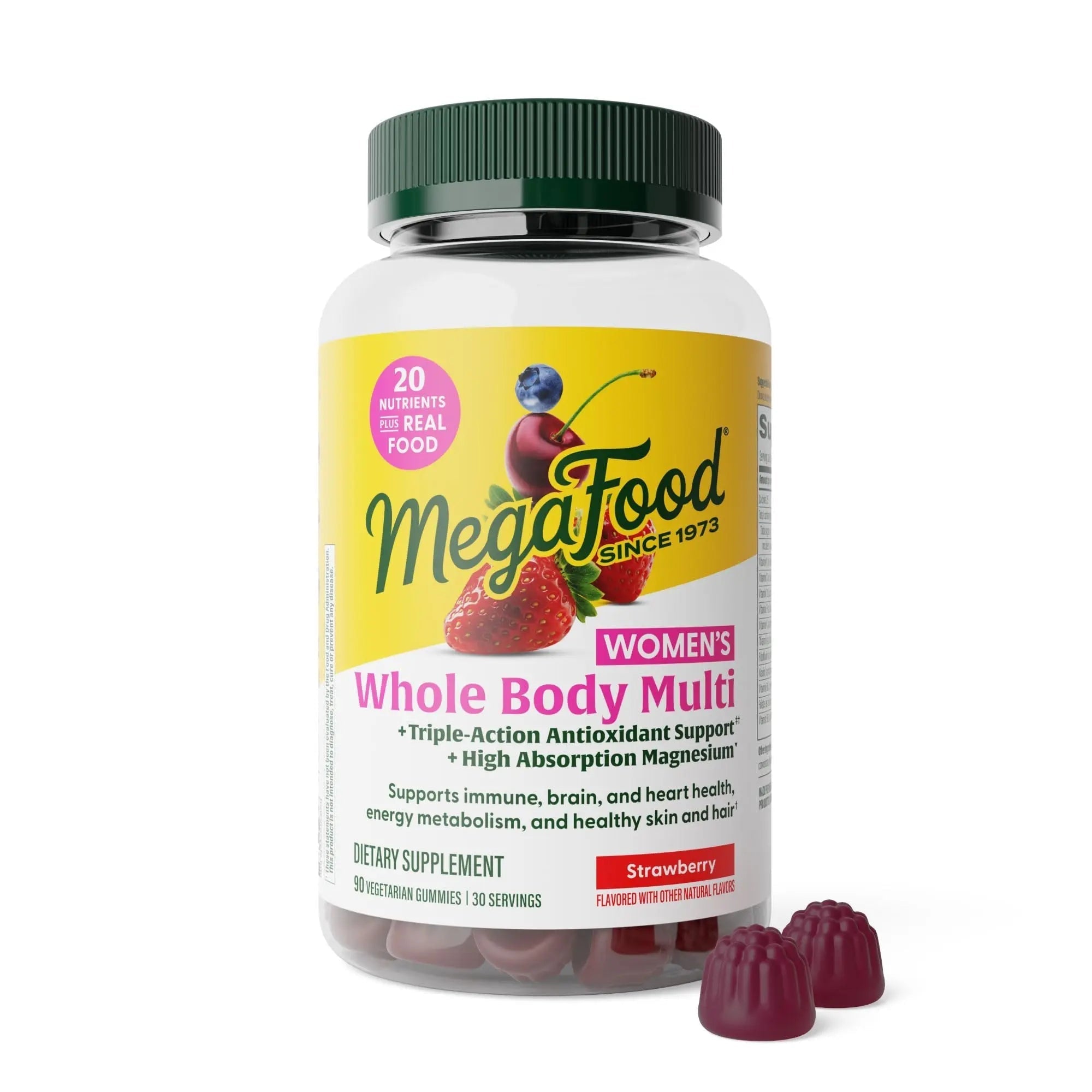 MegaFood Women’s Whole Body Multivitamin Gummies - Multivitamin For Women With Vitamin C, Magnesium Citrate, Vitamin D3, Folate MegaFoodAu supplements