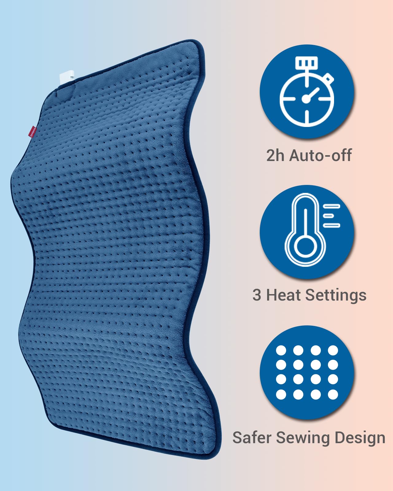 Comfytemp Heating Pad for Back Pain Relief - FSA HSA Eligible Extra Large Heating Pad XXL ComfytempUS supplements