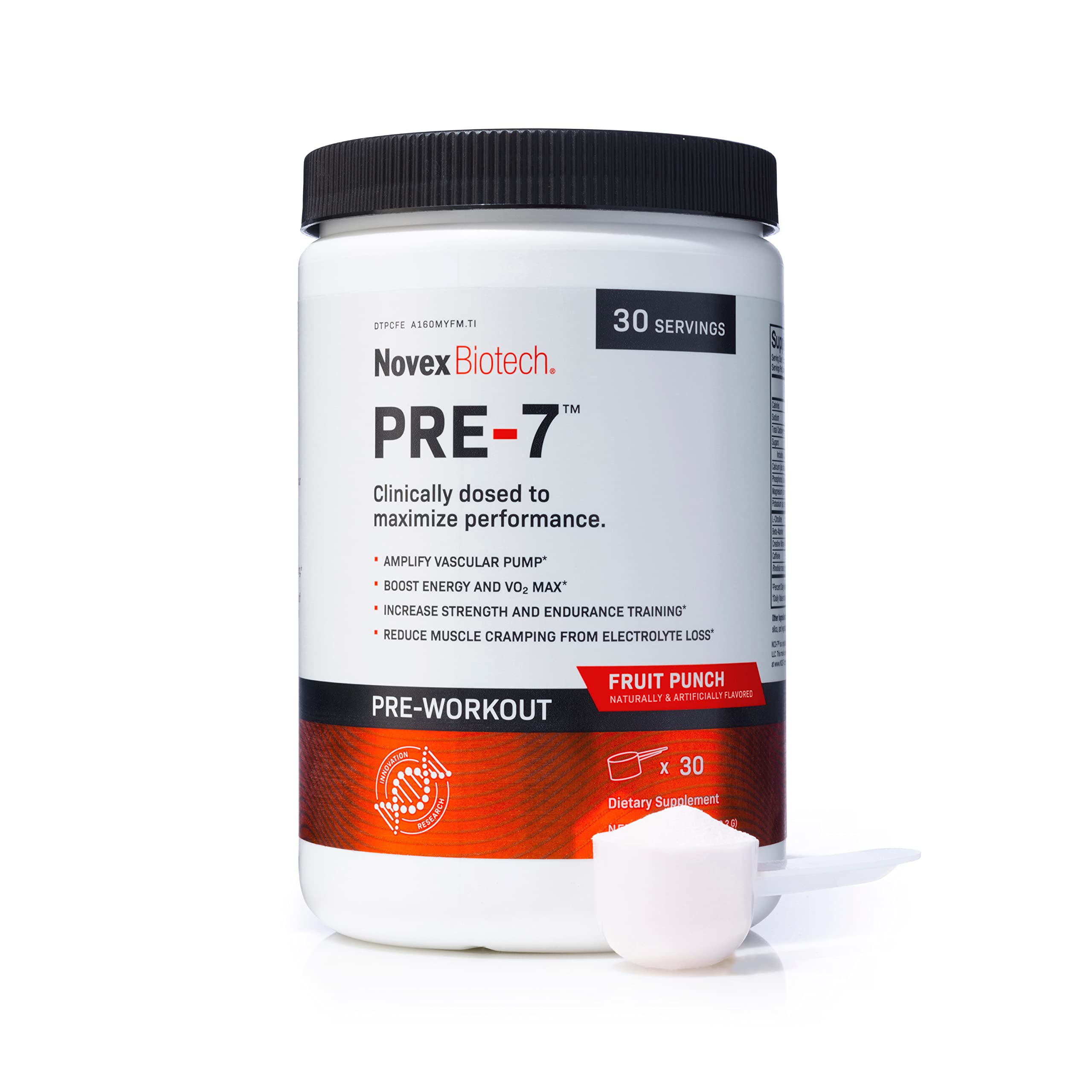 Novex Biotech PRE-7 Pre-Workout Powder – Best preworkout for Men - Boost Energy Novex BiotechAu supplements