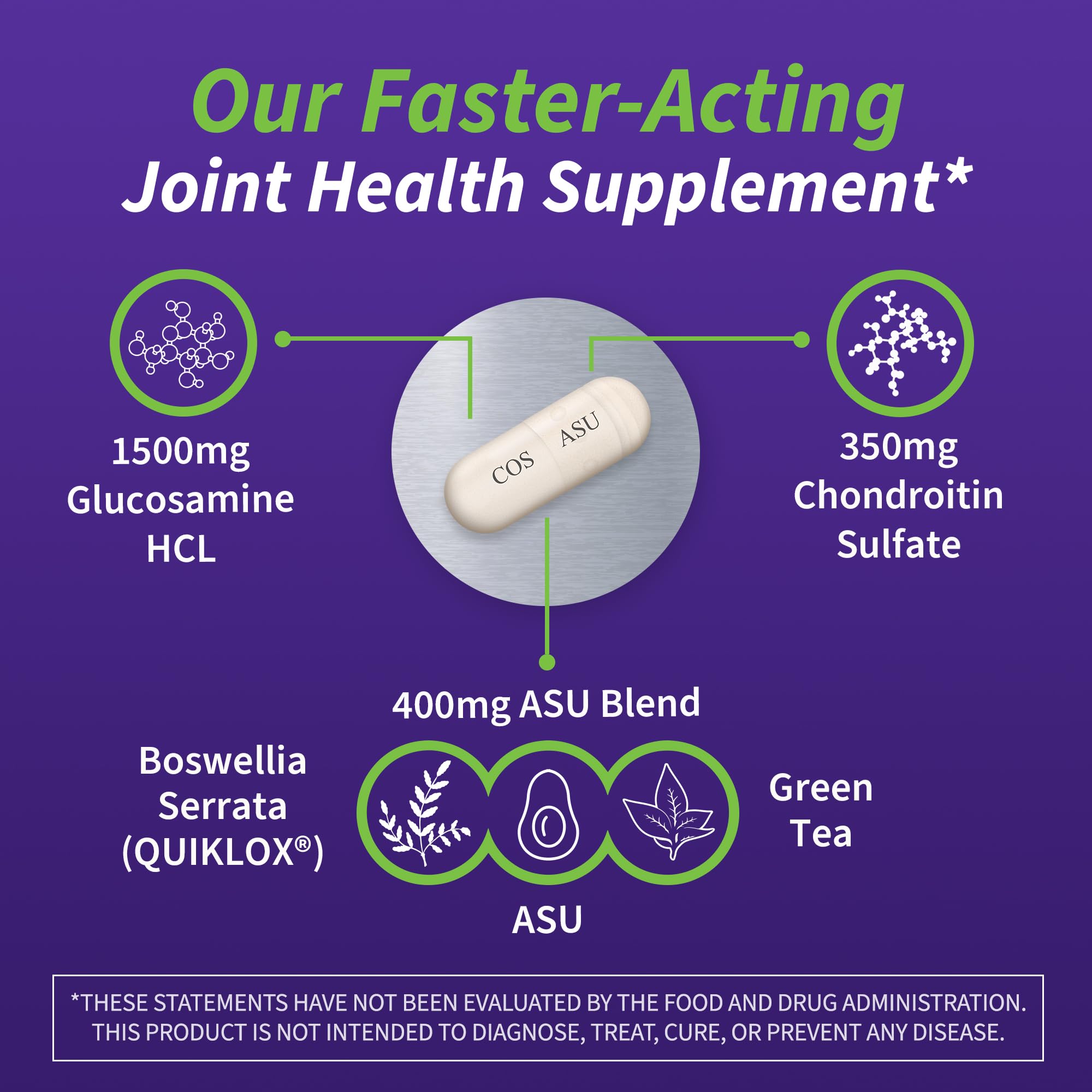 Nutramax Laboratories Cosamin® ASU Joint Health Supplement with Glucosamine, Chondroitin & ASU for Adult Men & Women, Joint Supplement, 230 Capsules Nutramax LaboratoriesAu supplements